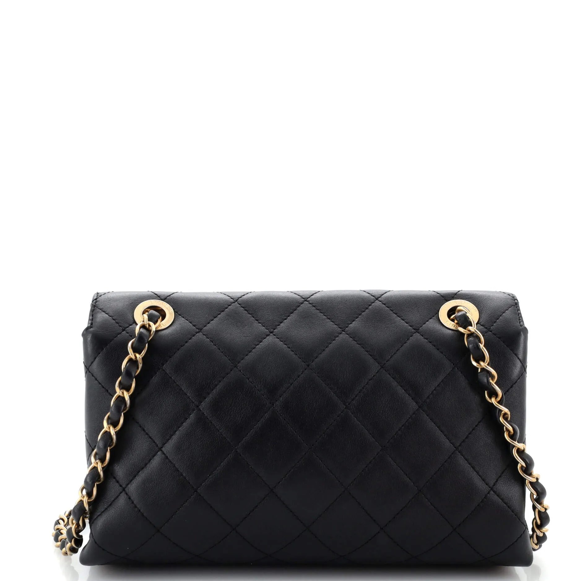 Chanel Logo Enchained Flap Bag Quilted