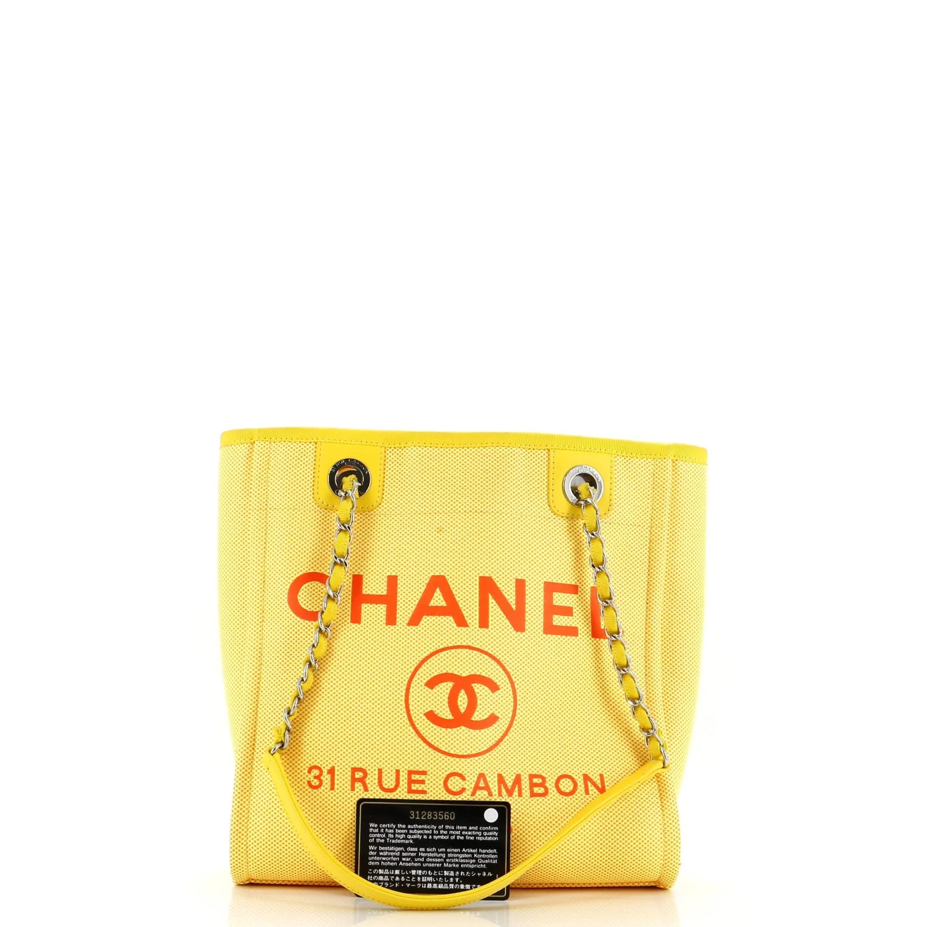 Chanel North South Deauville Tote Mixed
