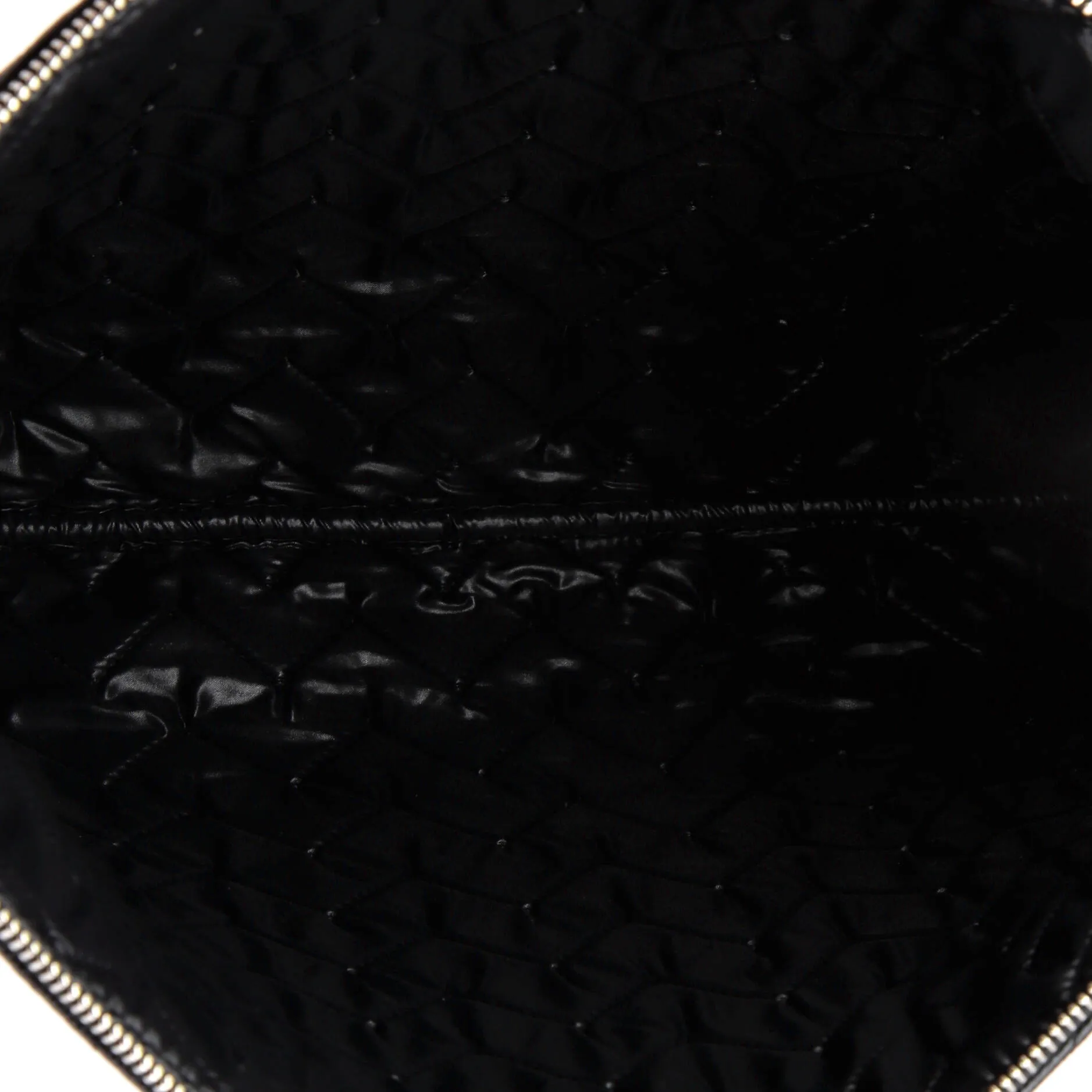 Chanel O Case Clutch Chevron Caviar
