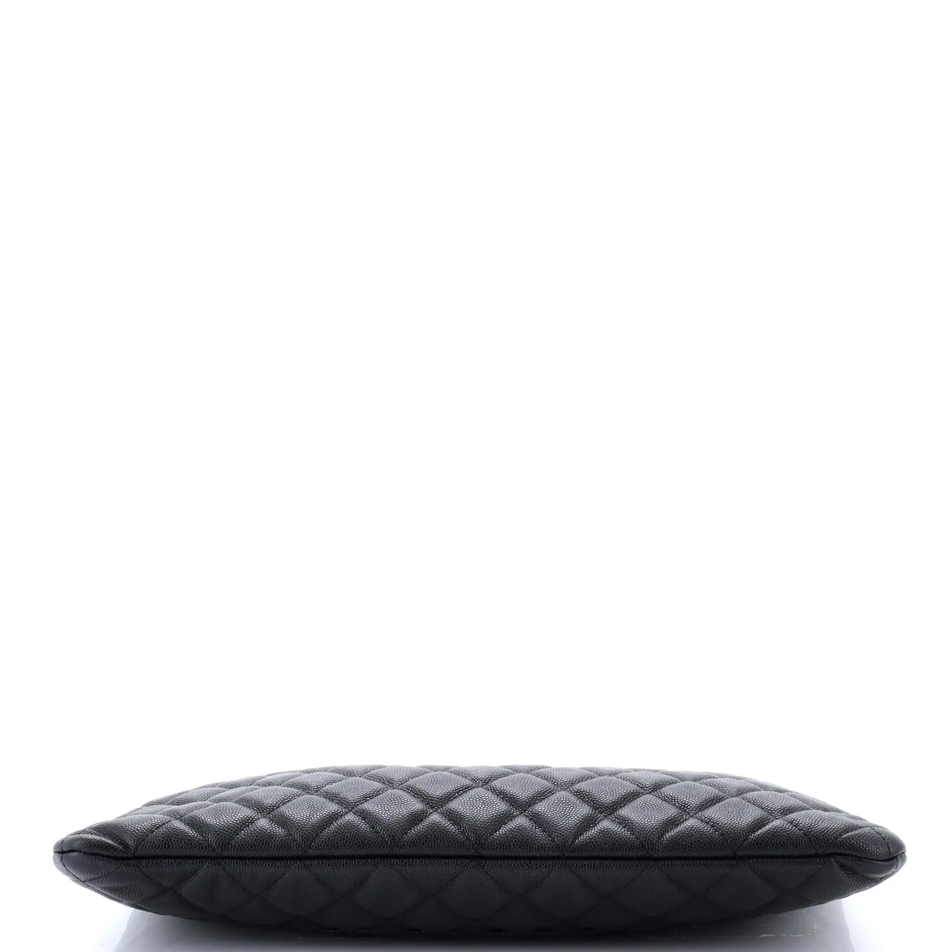 Chanel O Case Clutch Quilted Caviar