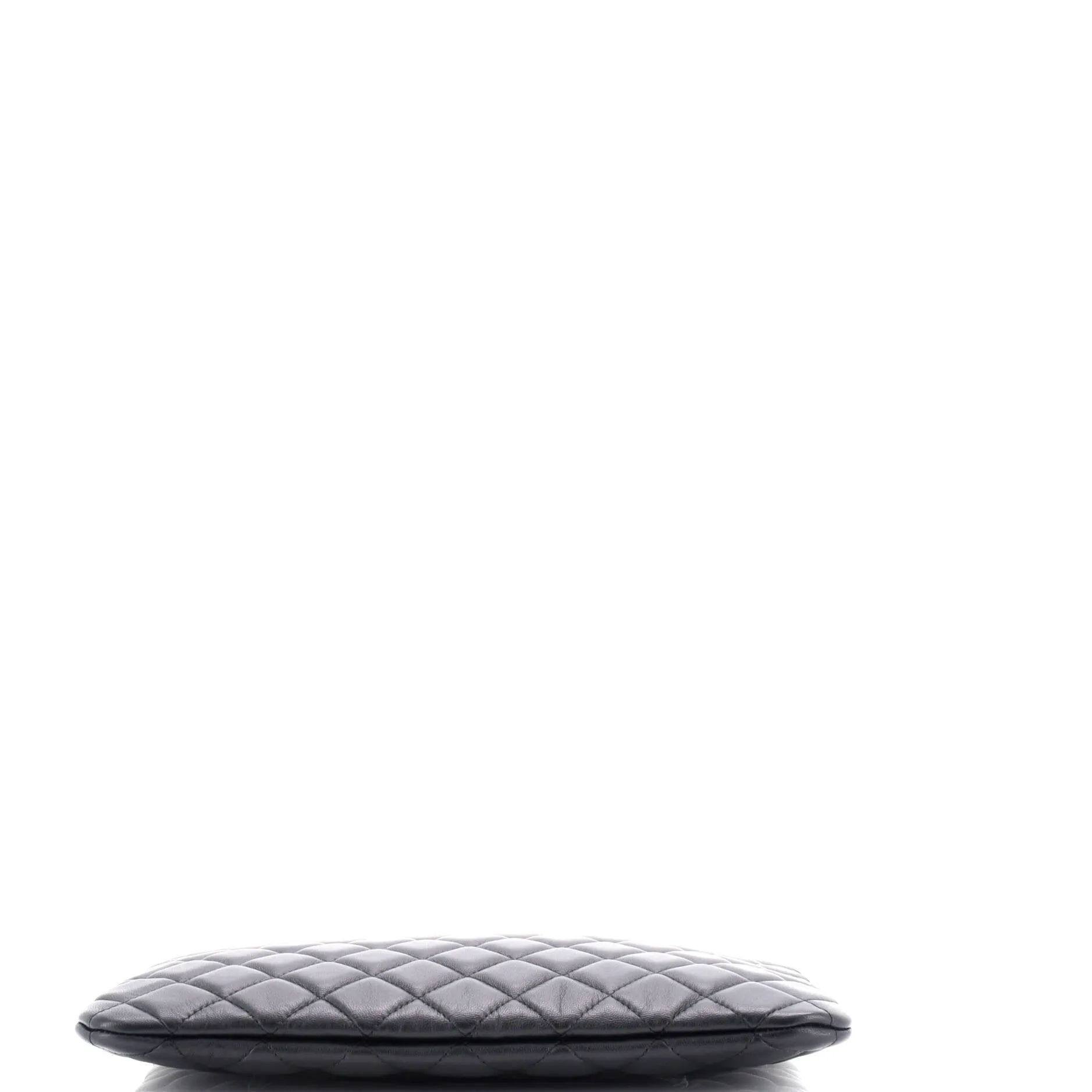 Chanel O Case Clutch Quilted Lambskin