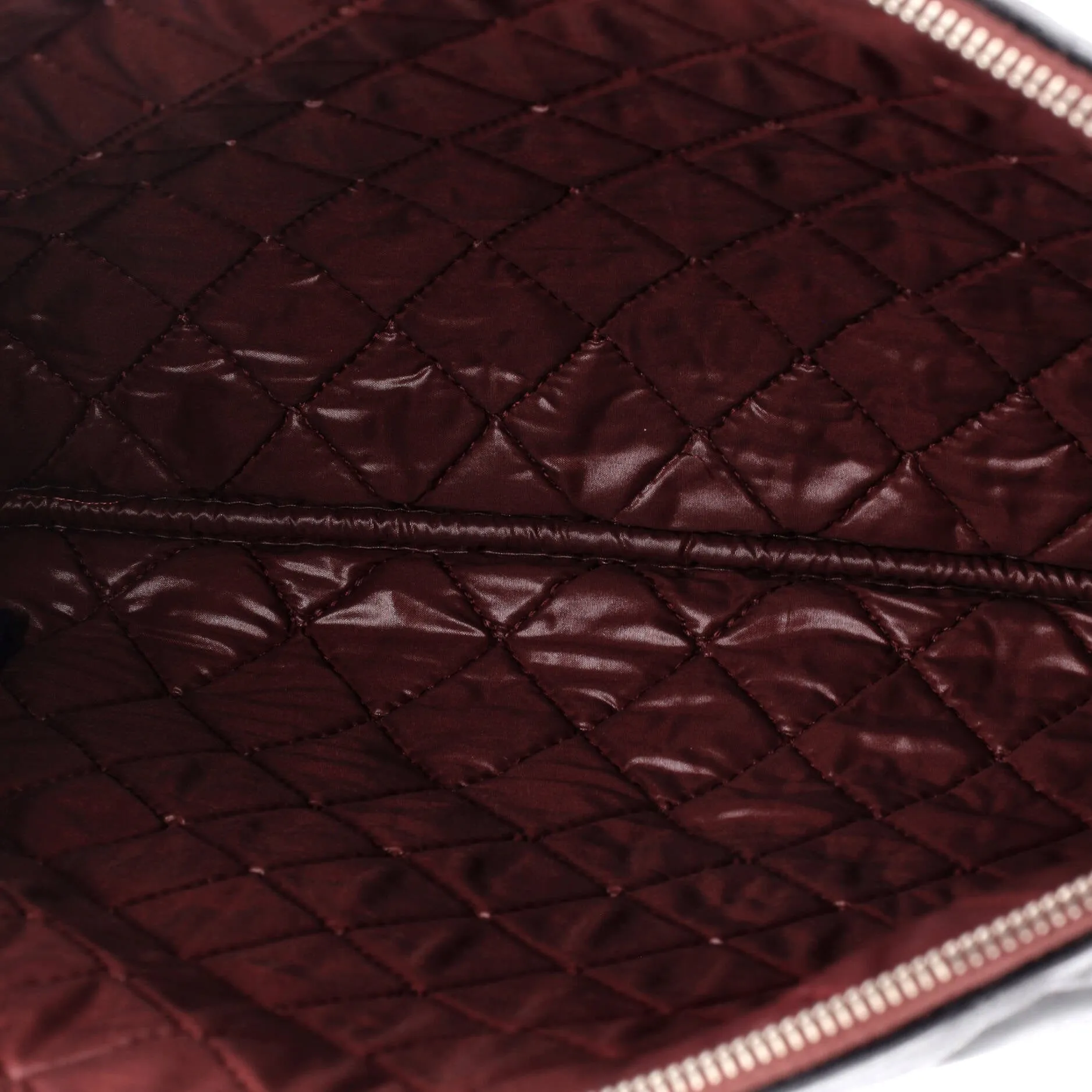 Chanel O Case Clutch Quilted Lambskin
