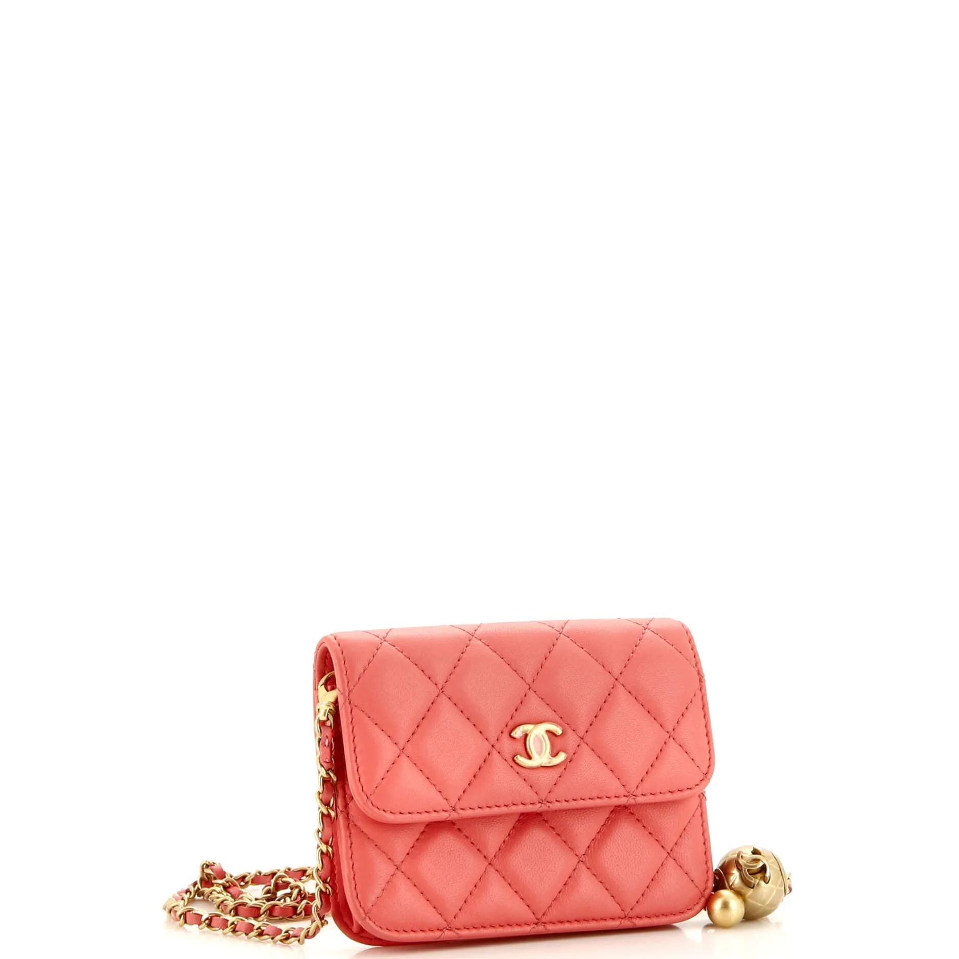 Chanel Pearl Crush Flap Clutch With