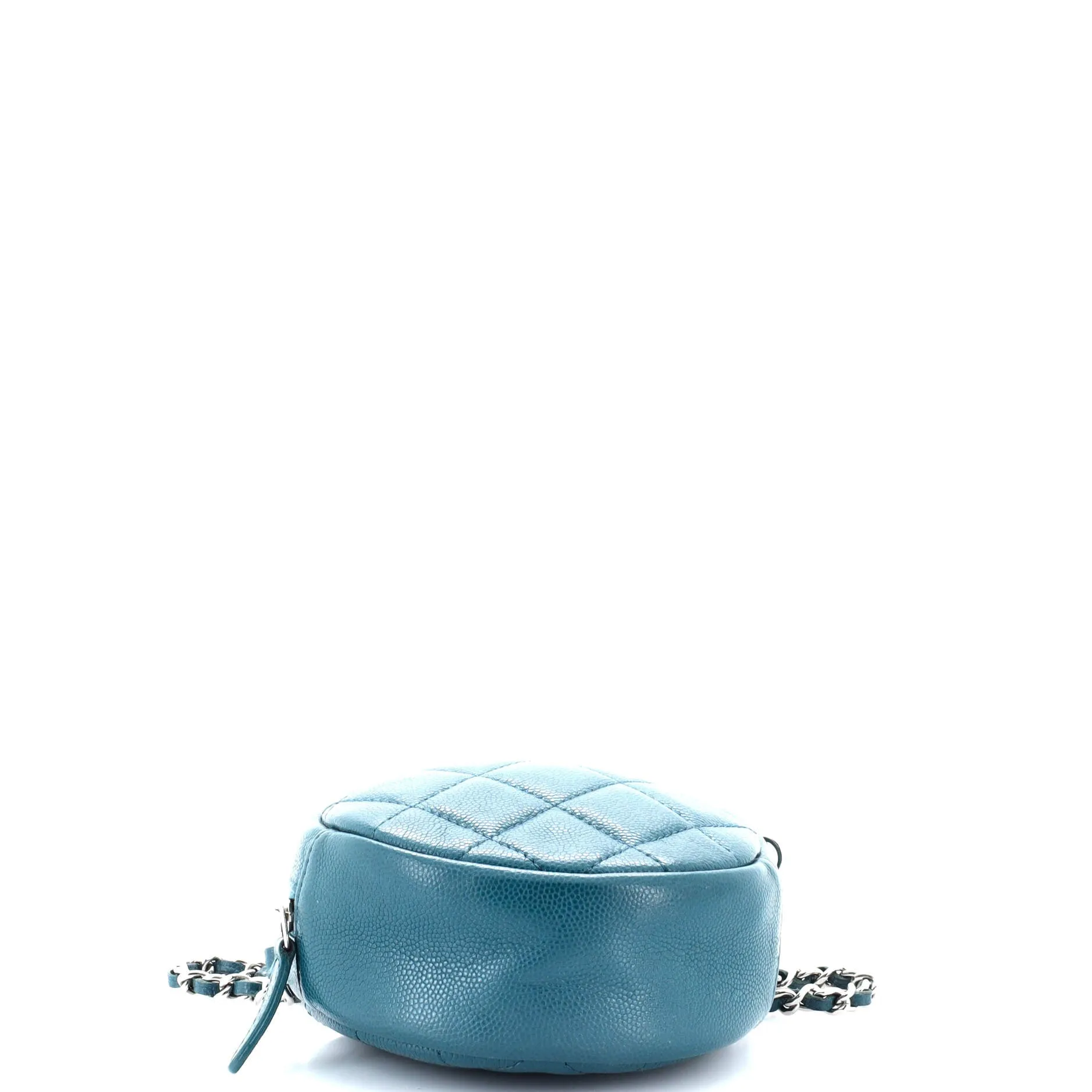 Chanel Round Clutch With Chain Quilted