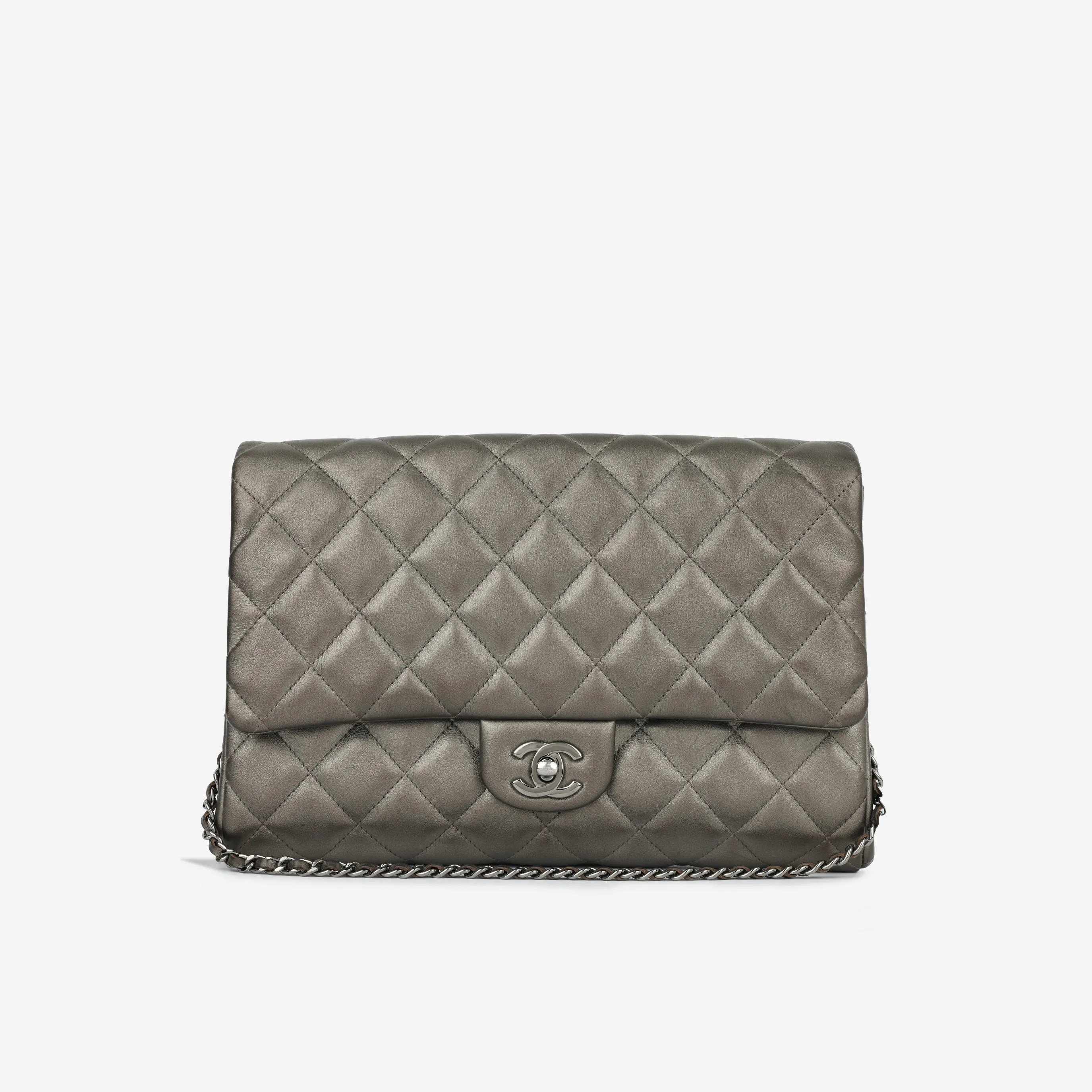 Chanel Timeless Clutch with Chain - Graphite