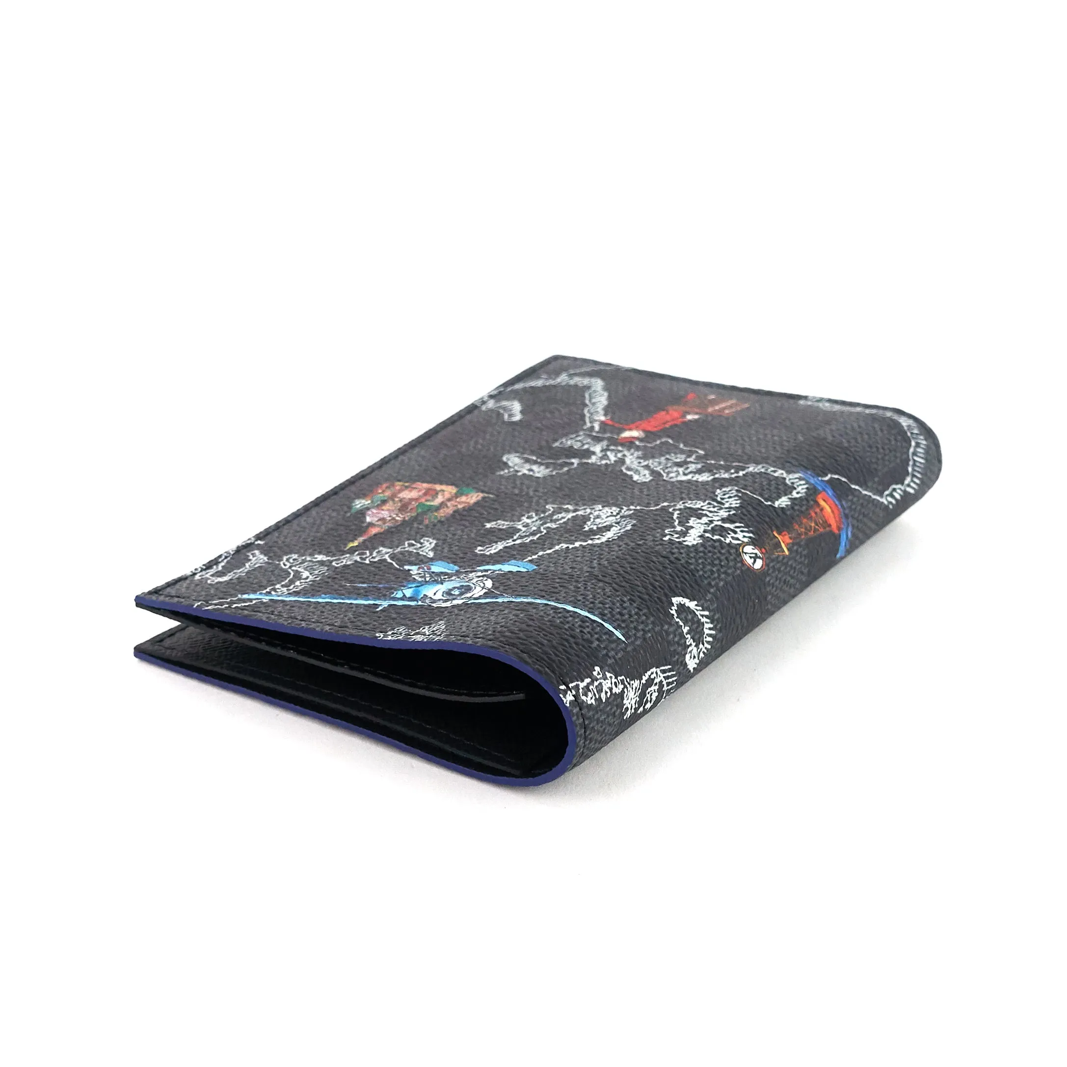 Damier Graphite Map Limited Edition Passport Cover