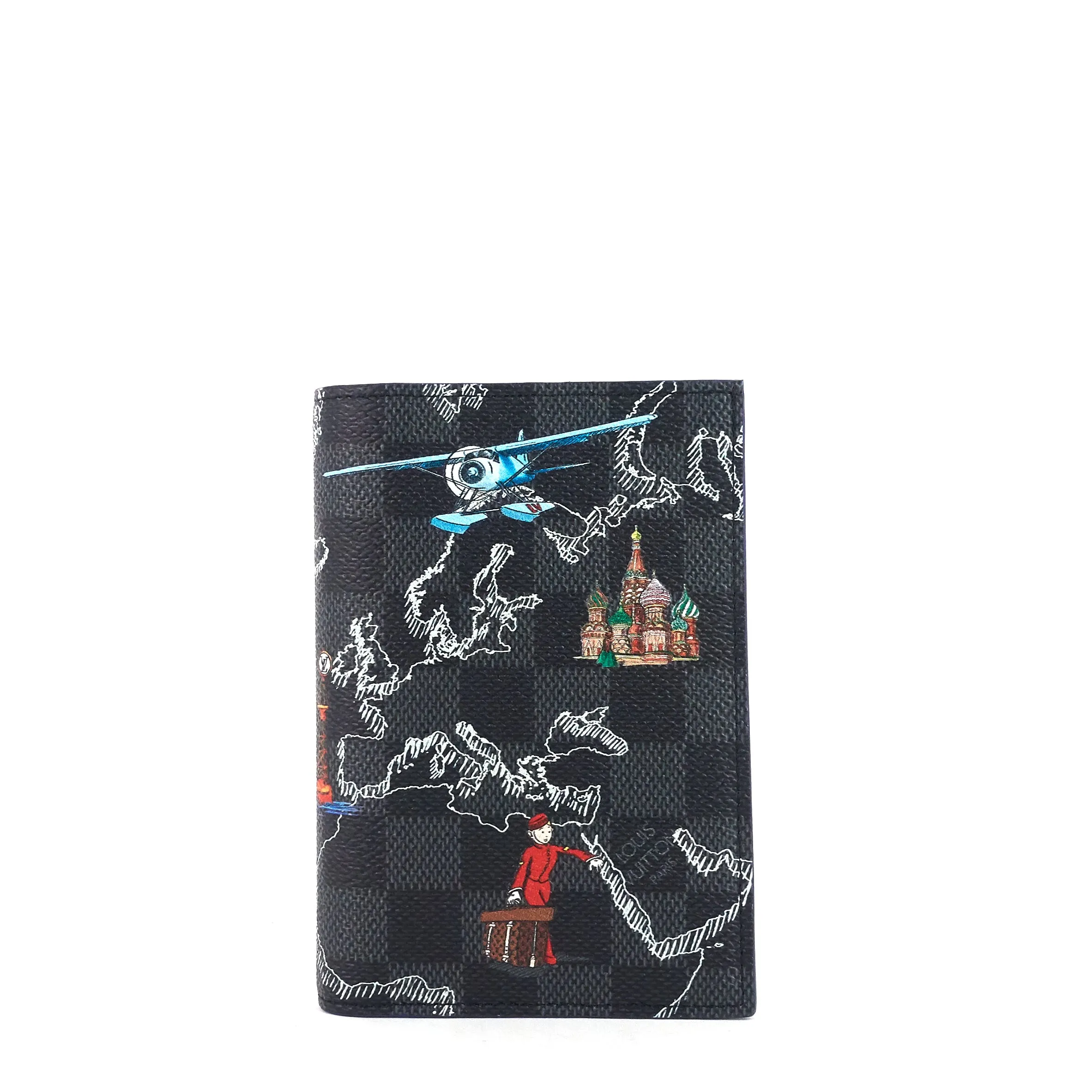 Damier Graphite Map Limited Edition Passport Cover
