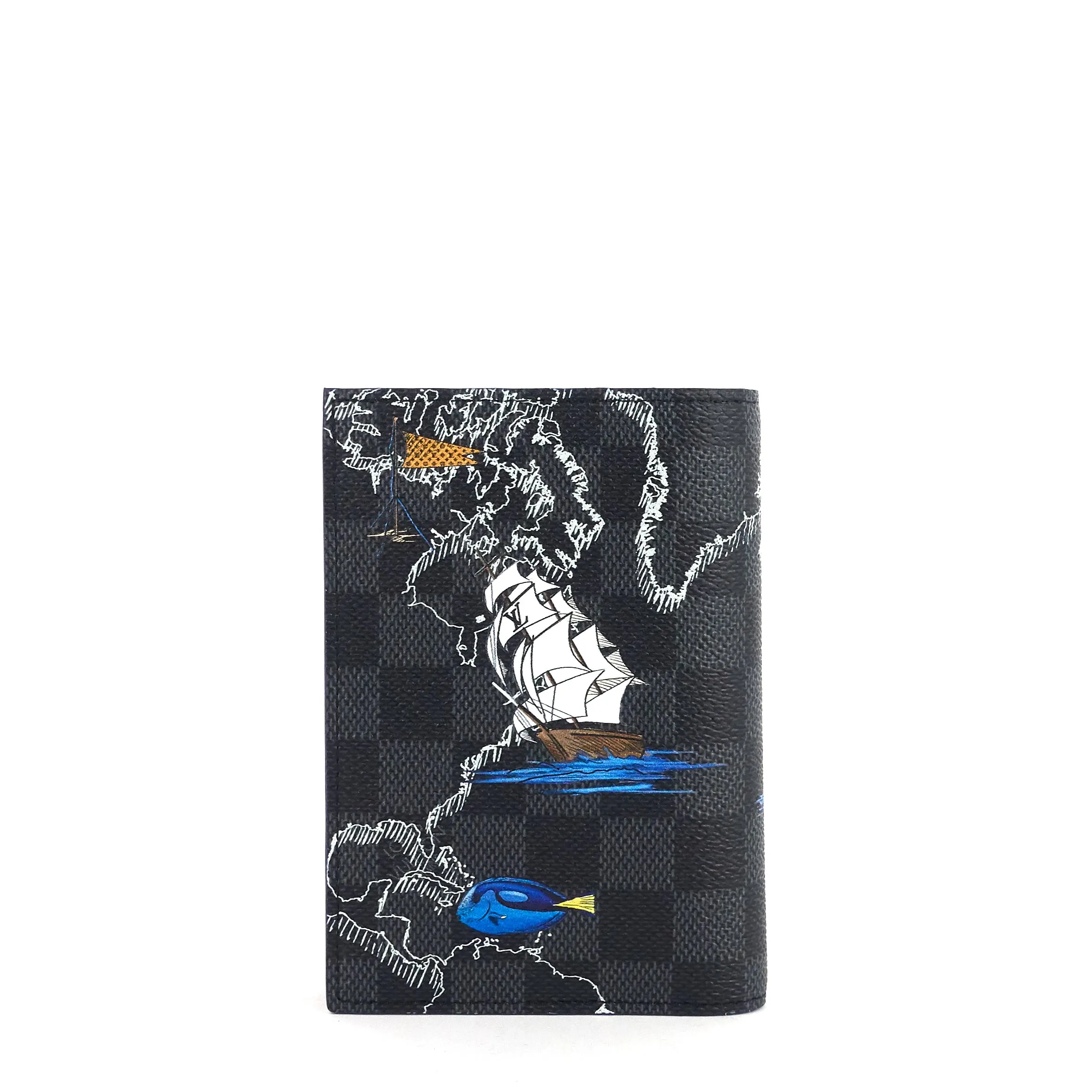 Damier Graphite Map Limited Edition Passport Cover