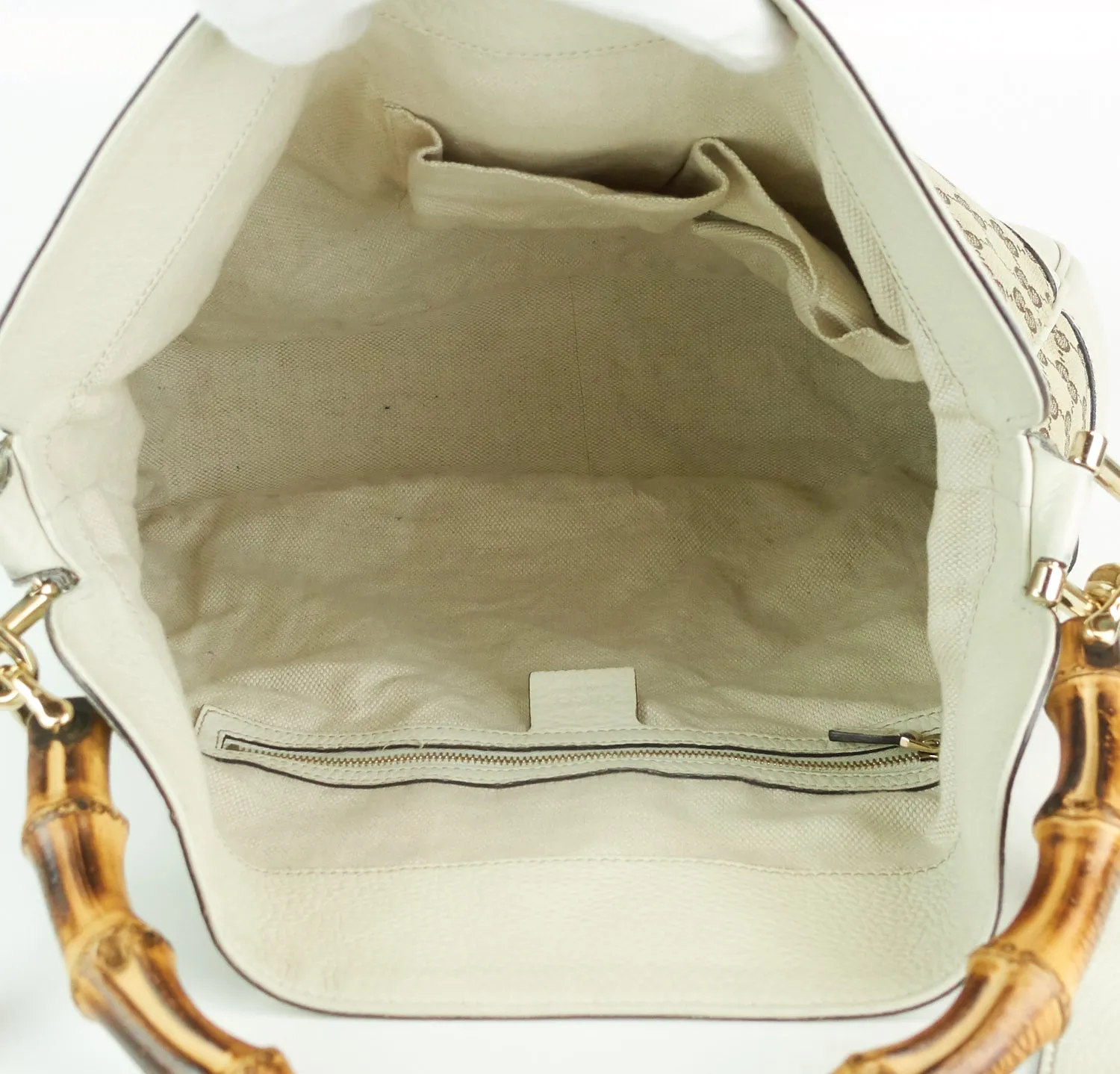 Diana Monogram Canvas Bamboo Handle Bag with Strap