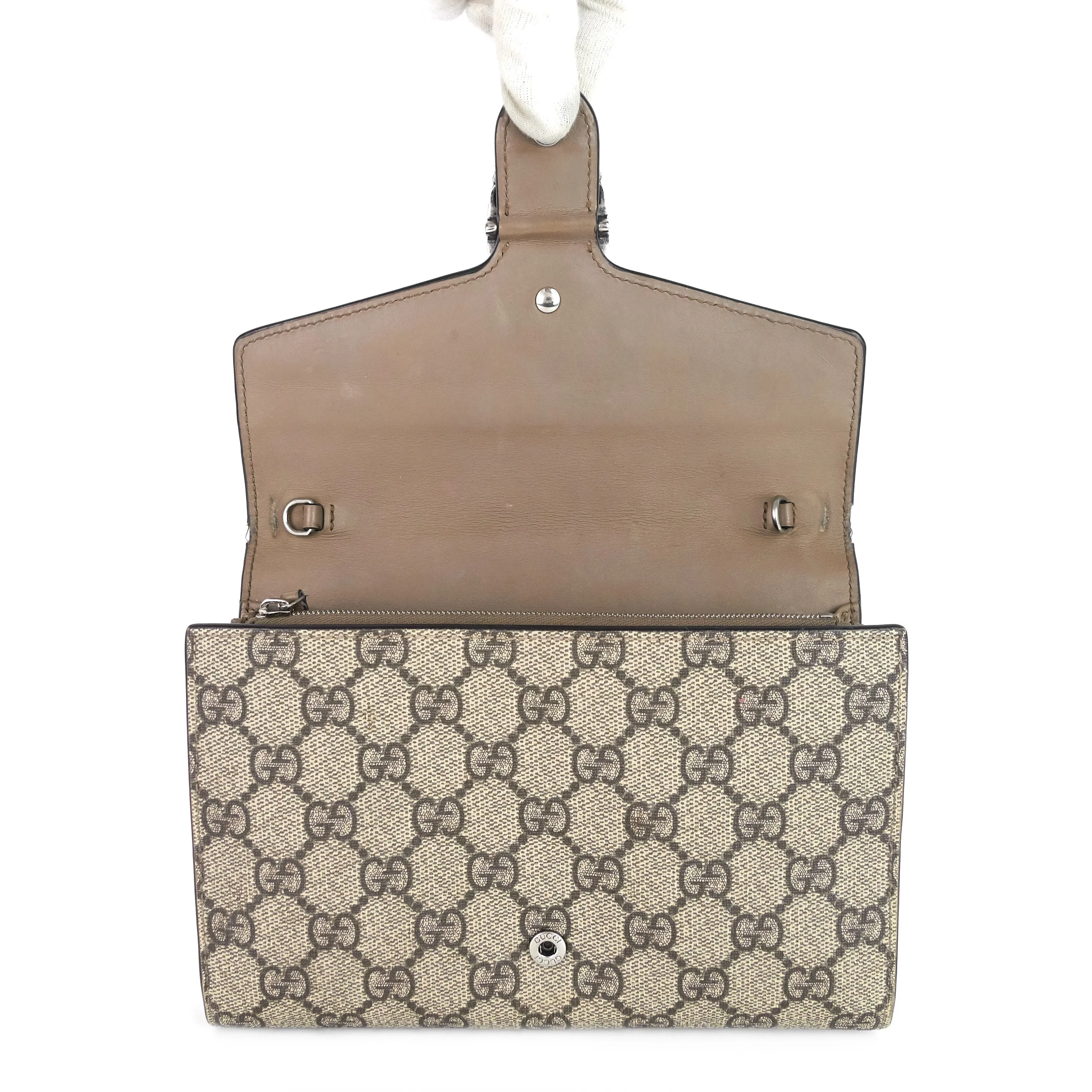 Dionysus GG Coated Canvas Chain Wallet Bag