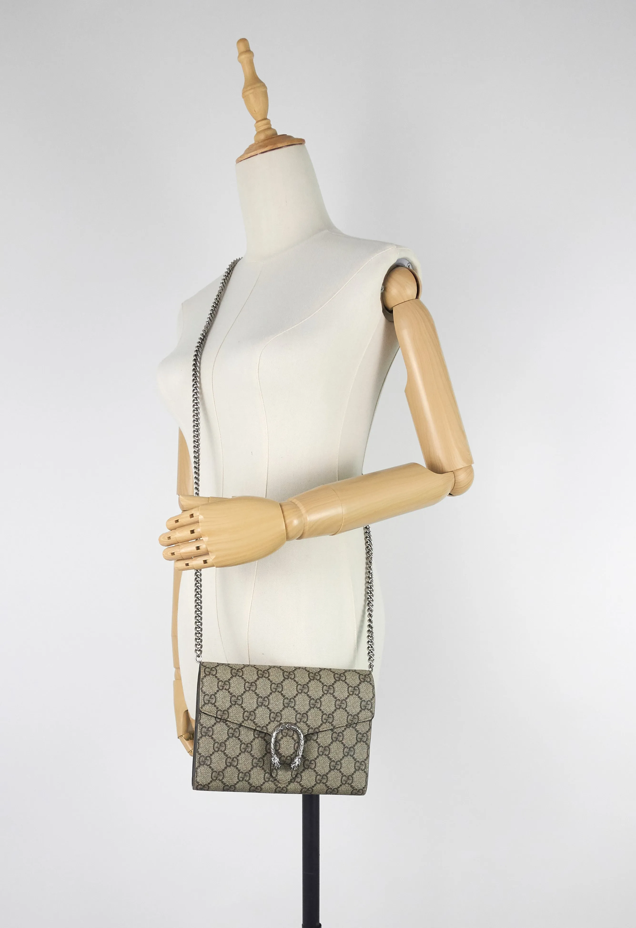 Dionysus GG Coated Canvas Chain Wallet Bag