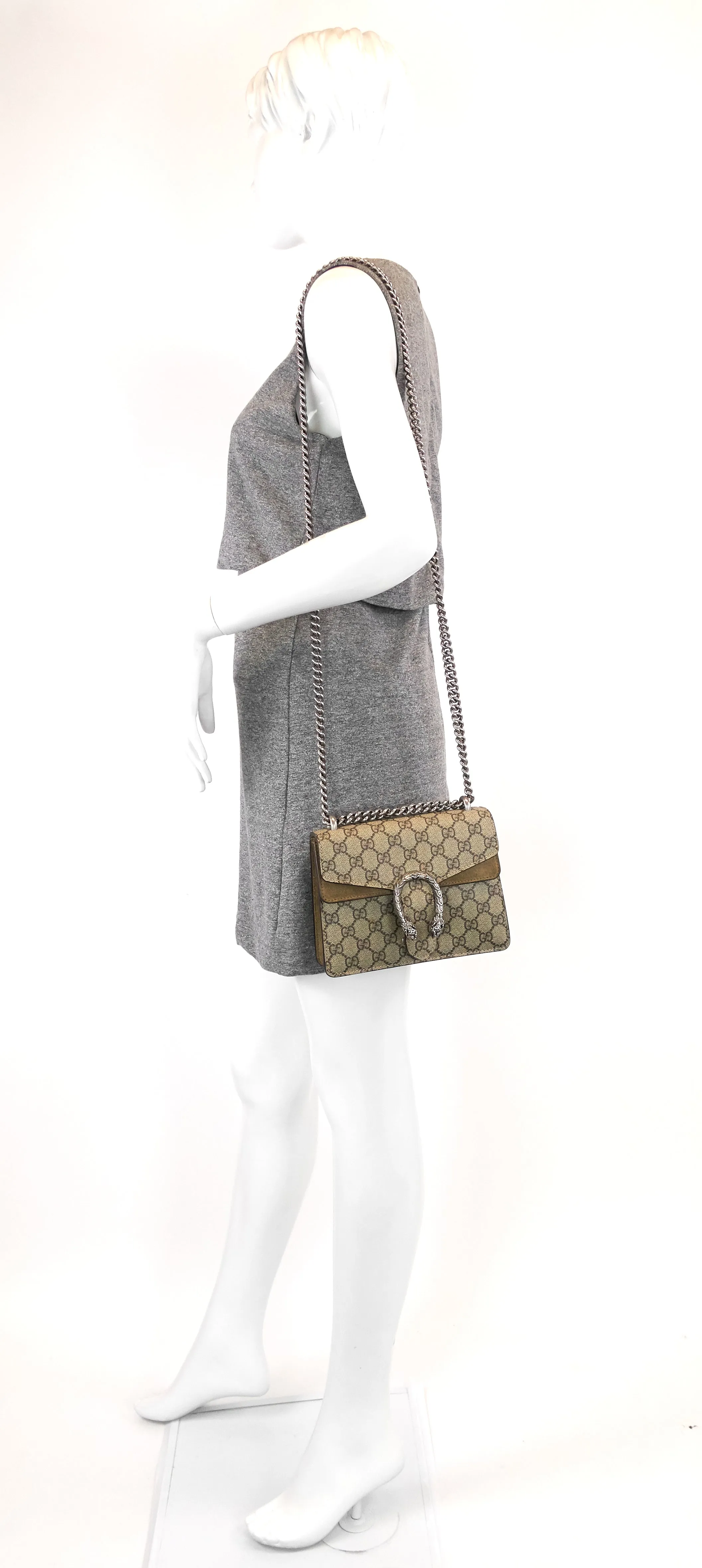 Dionysus Mini GG Supreme Canvas Bag