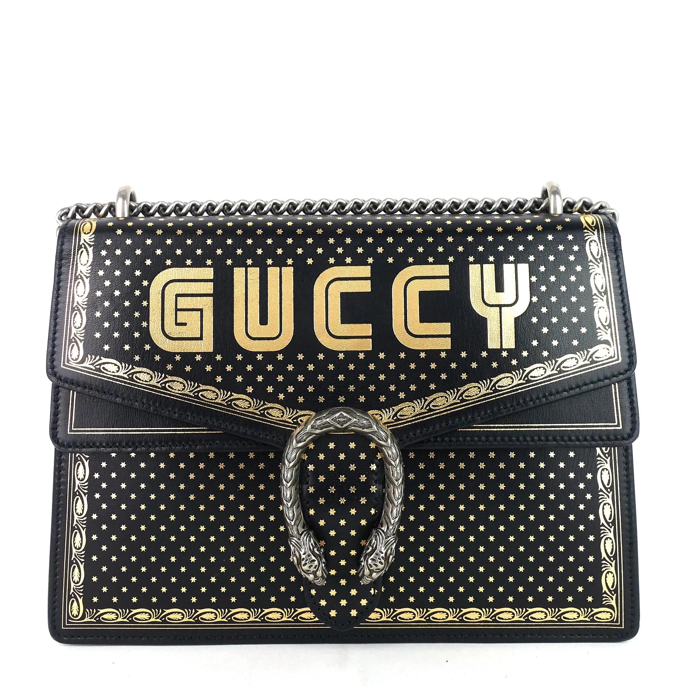Dionysus Star Print Medium Leather Bag