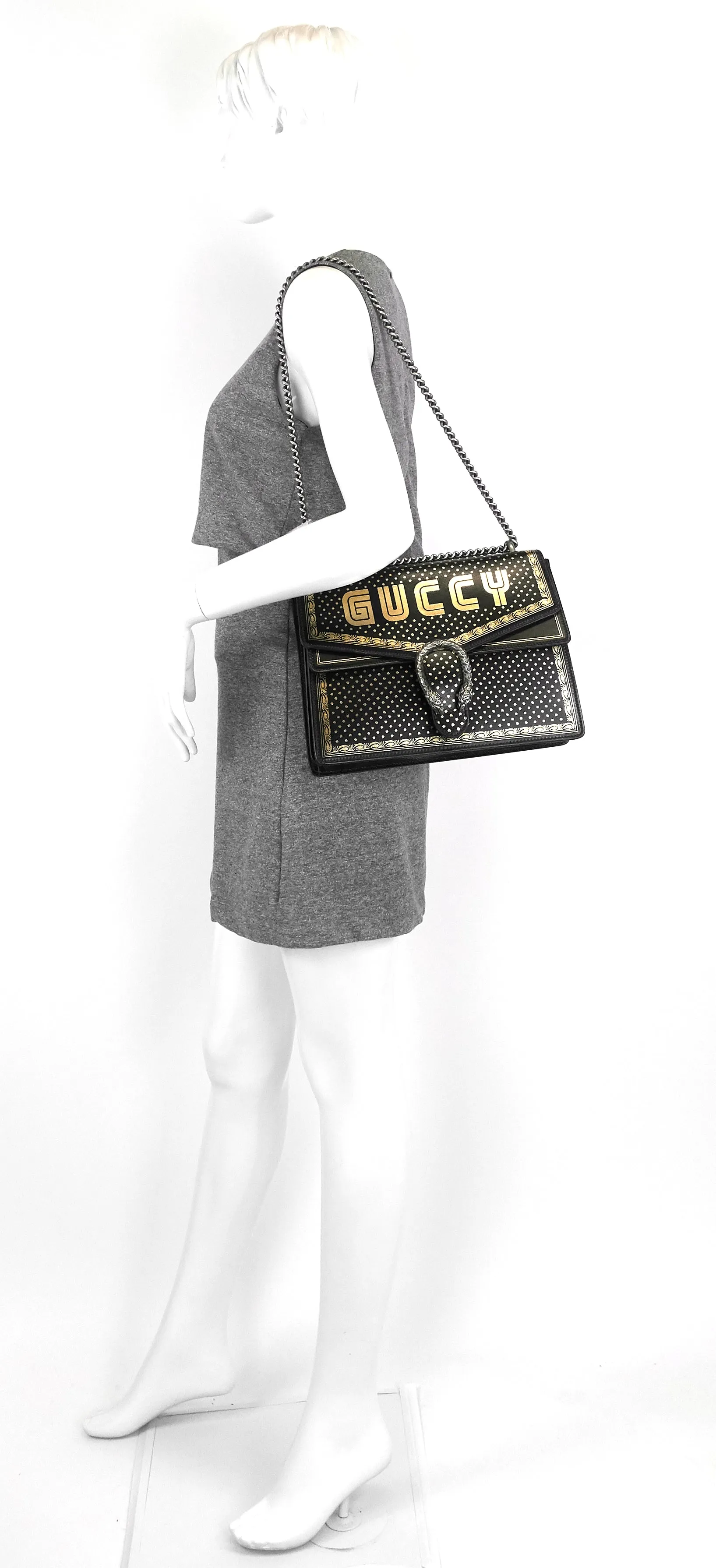 Dionysus Star Print Medium Leather Bag