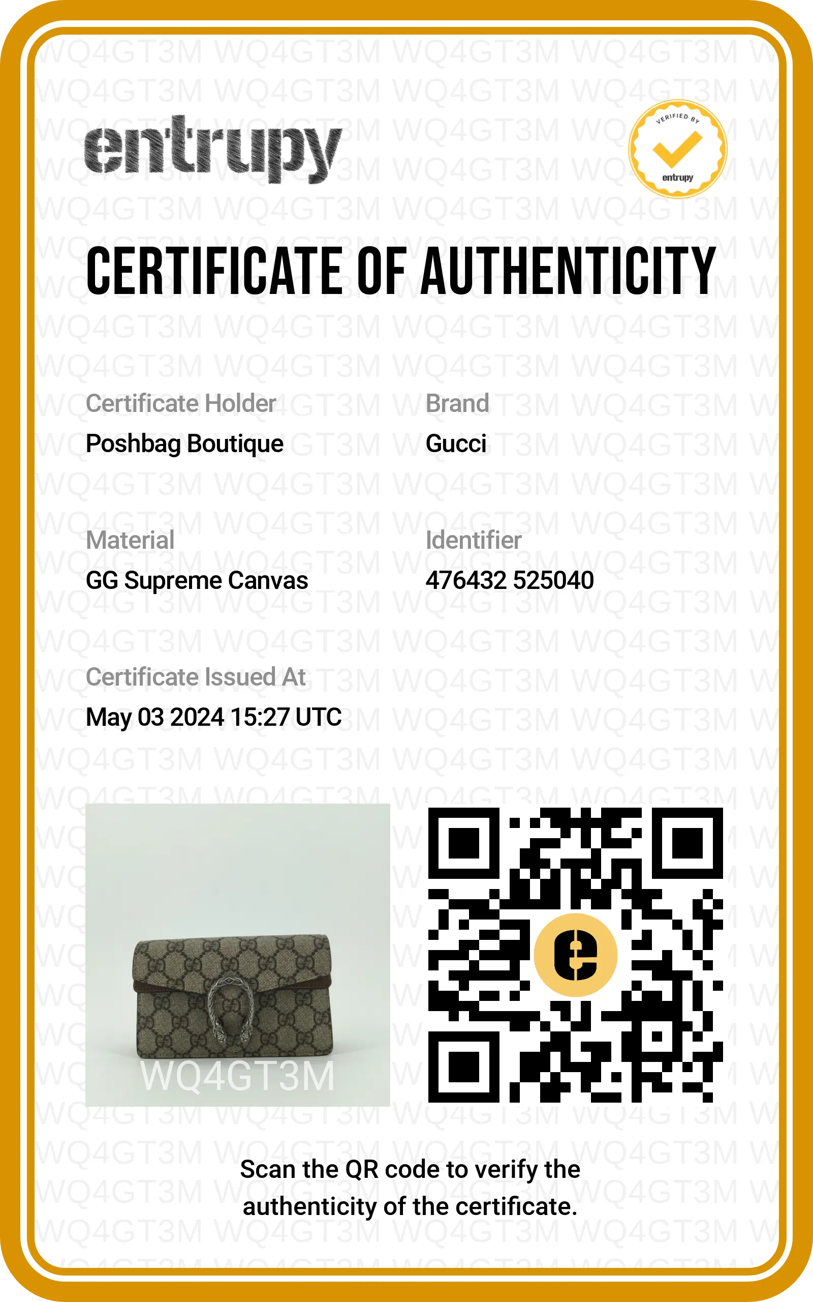 Dionysus Super Mini GG Supreme Canvas Bag