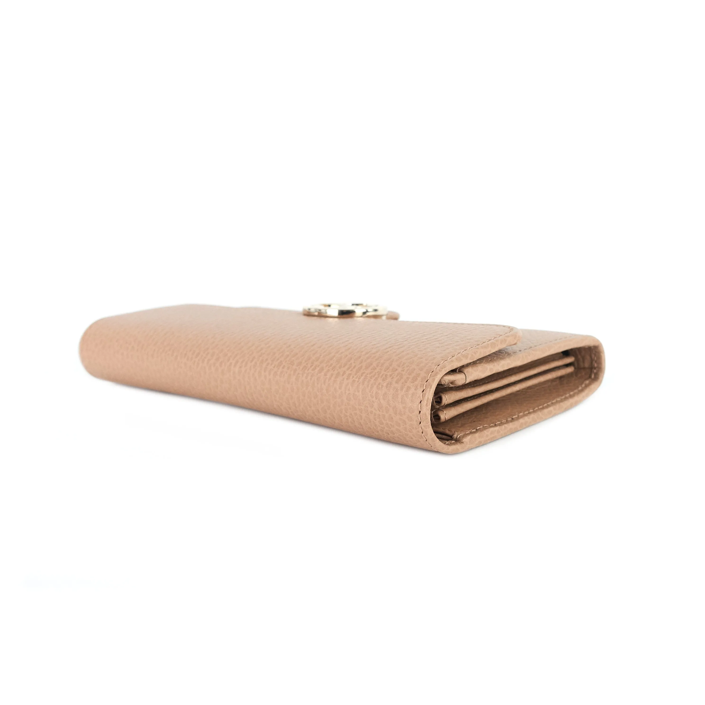 Dollar Interlocking G Continental Leather Wallet