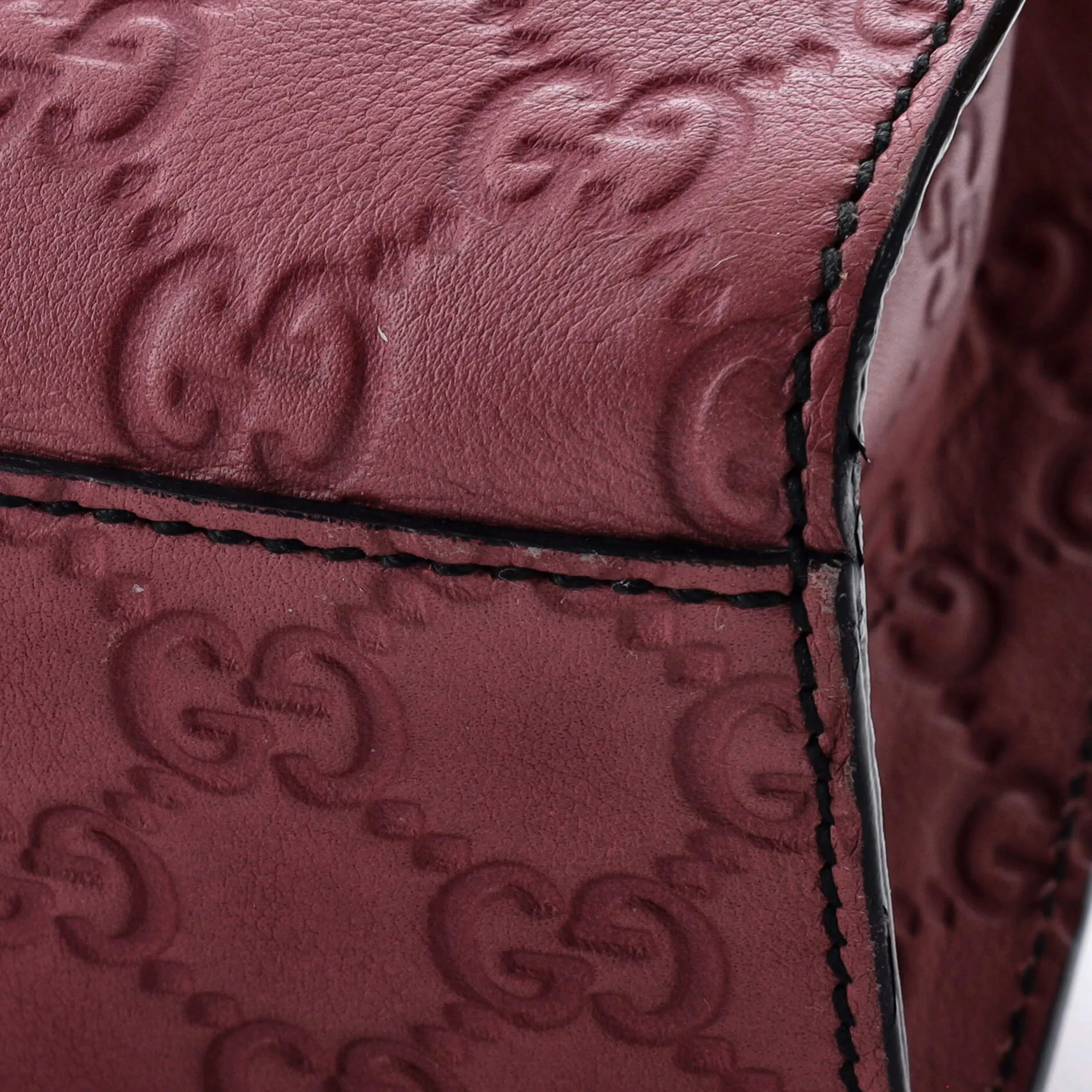 Emily Chain Flap Bag Guccissima Leather