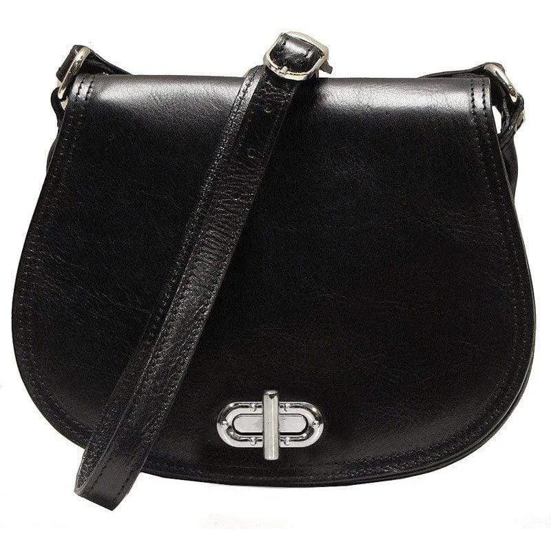 Floto Leather Firenze Saddle Shoulder Bag