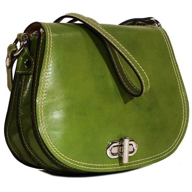 Floto Leather Firenze Saddle Shoulder Bag