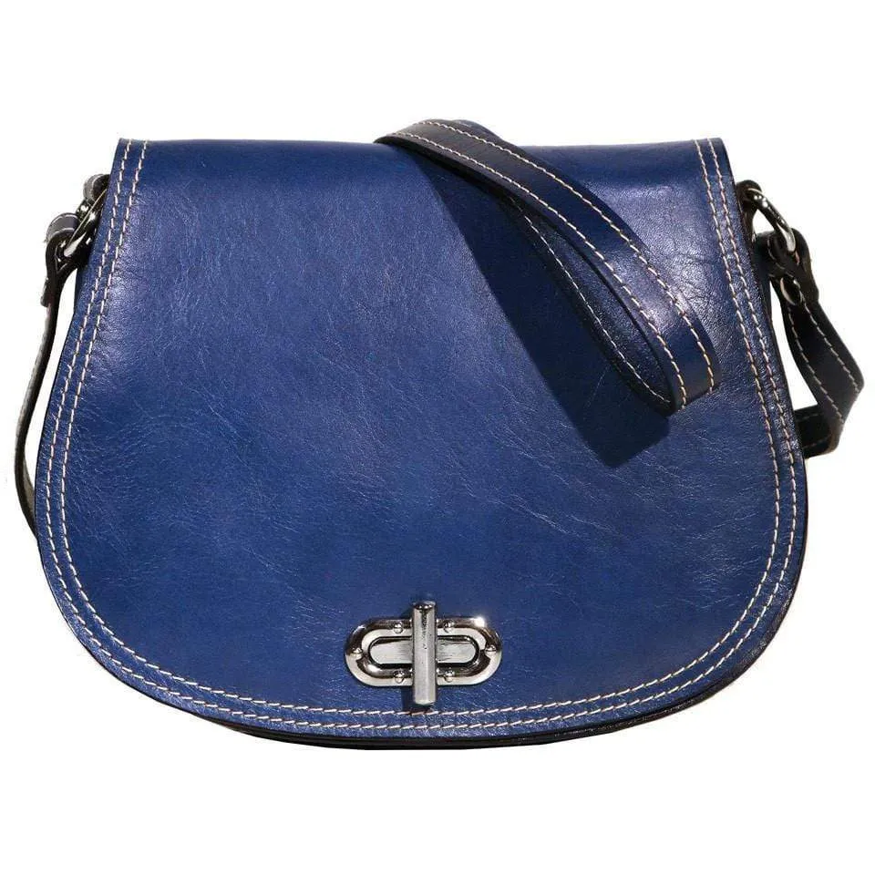 Floto Leather Firenze Saddle Shoulder Bag