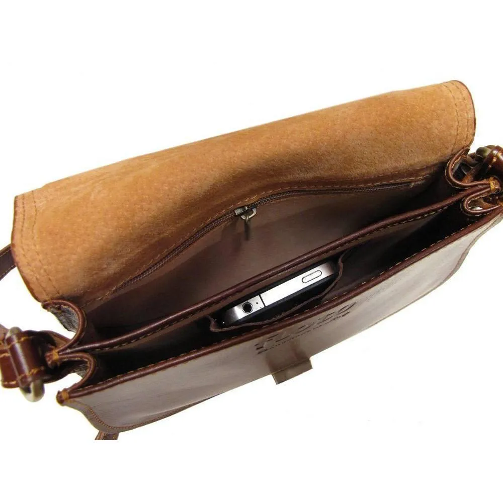 Floto Leather Firenze Saddle Shoulder Bag
