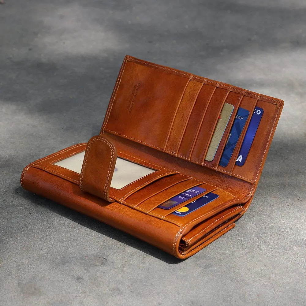 Floto Leather Roma Continental Wallet