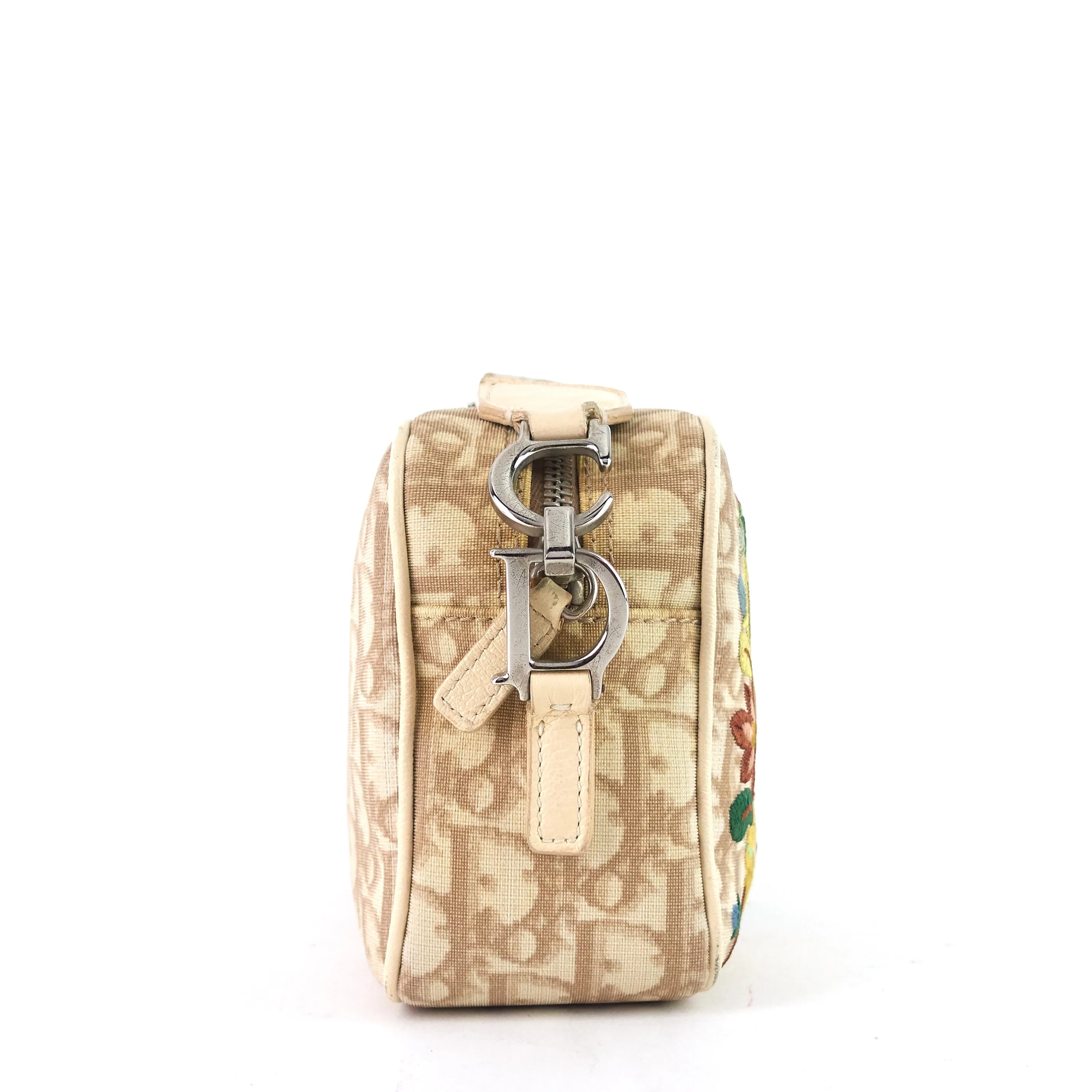 Flowers Monogram Canvas Embroidered Bag