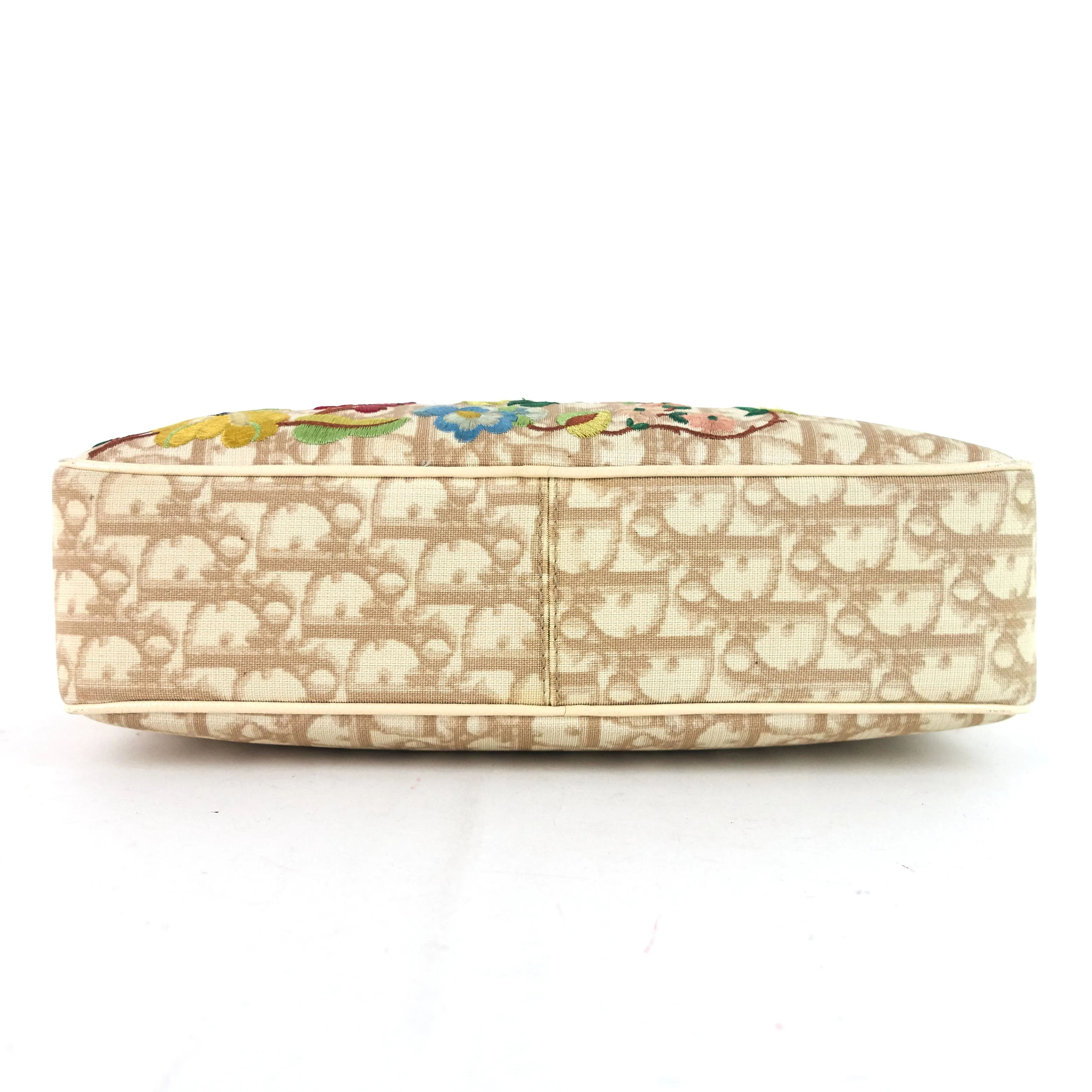 Flowers Monogram Canvas Embroidered Bag