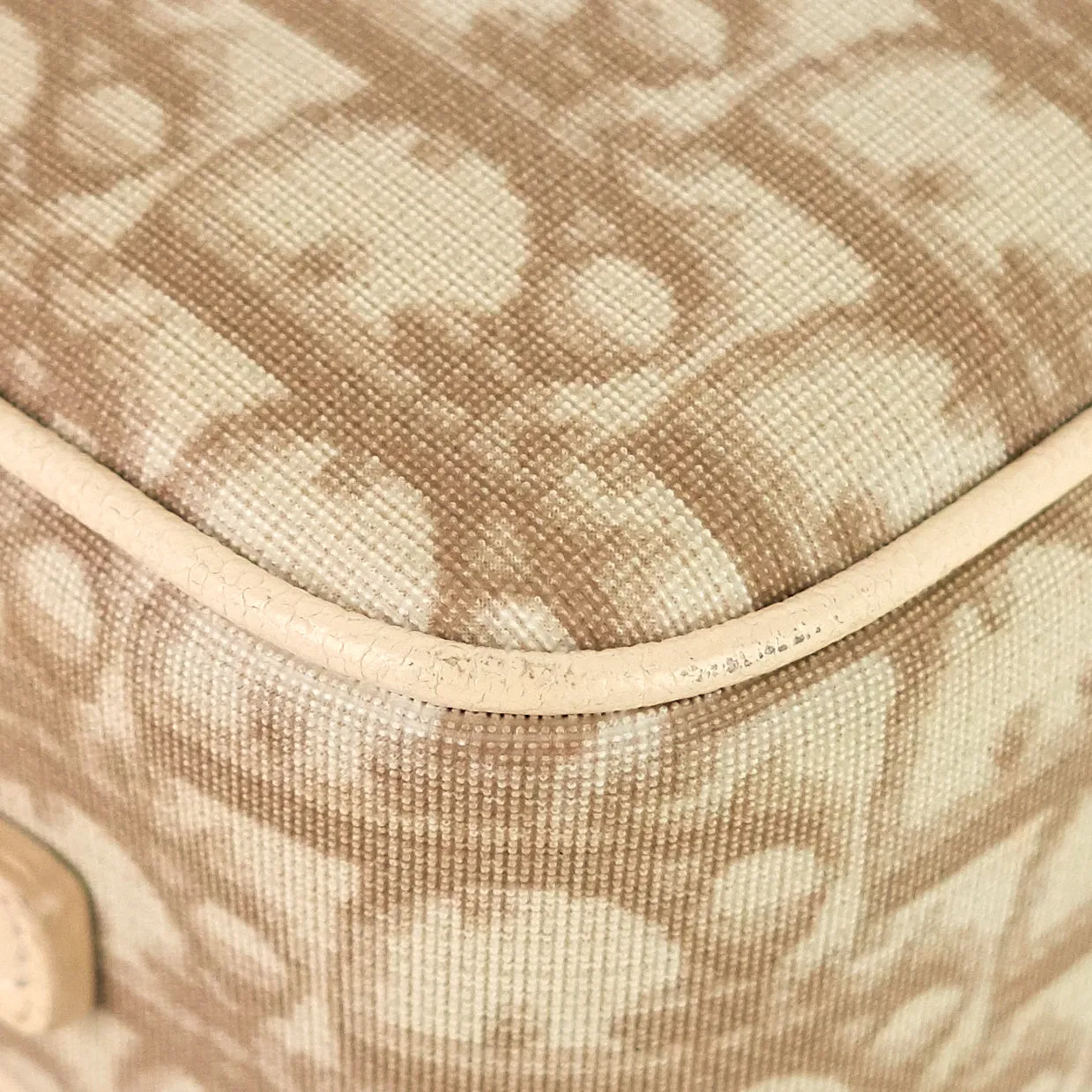 Flowers Monogram Canvas Embroidered Bag