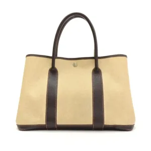 Garden Party 30 Beige Canvas Bag