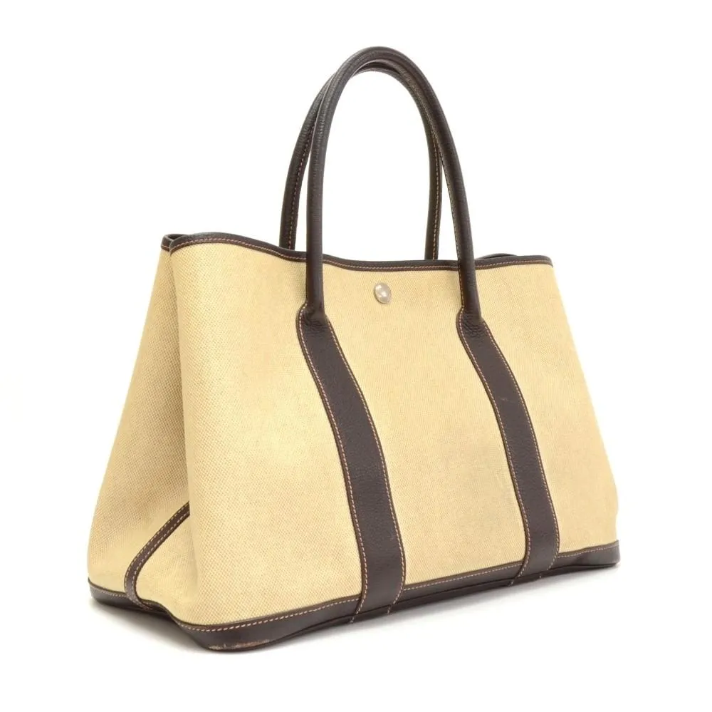 Garden Party 30 Beige Canvas Bag