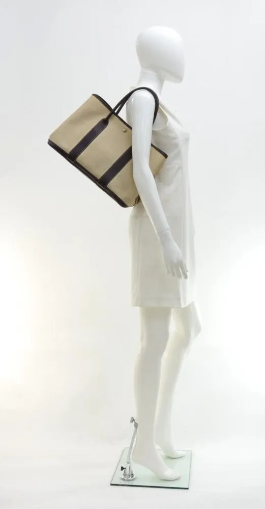 Garden Party 30 Beige Canvas Bag