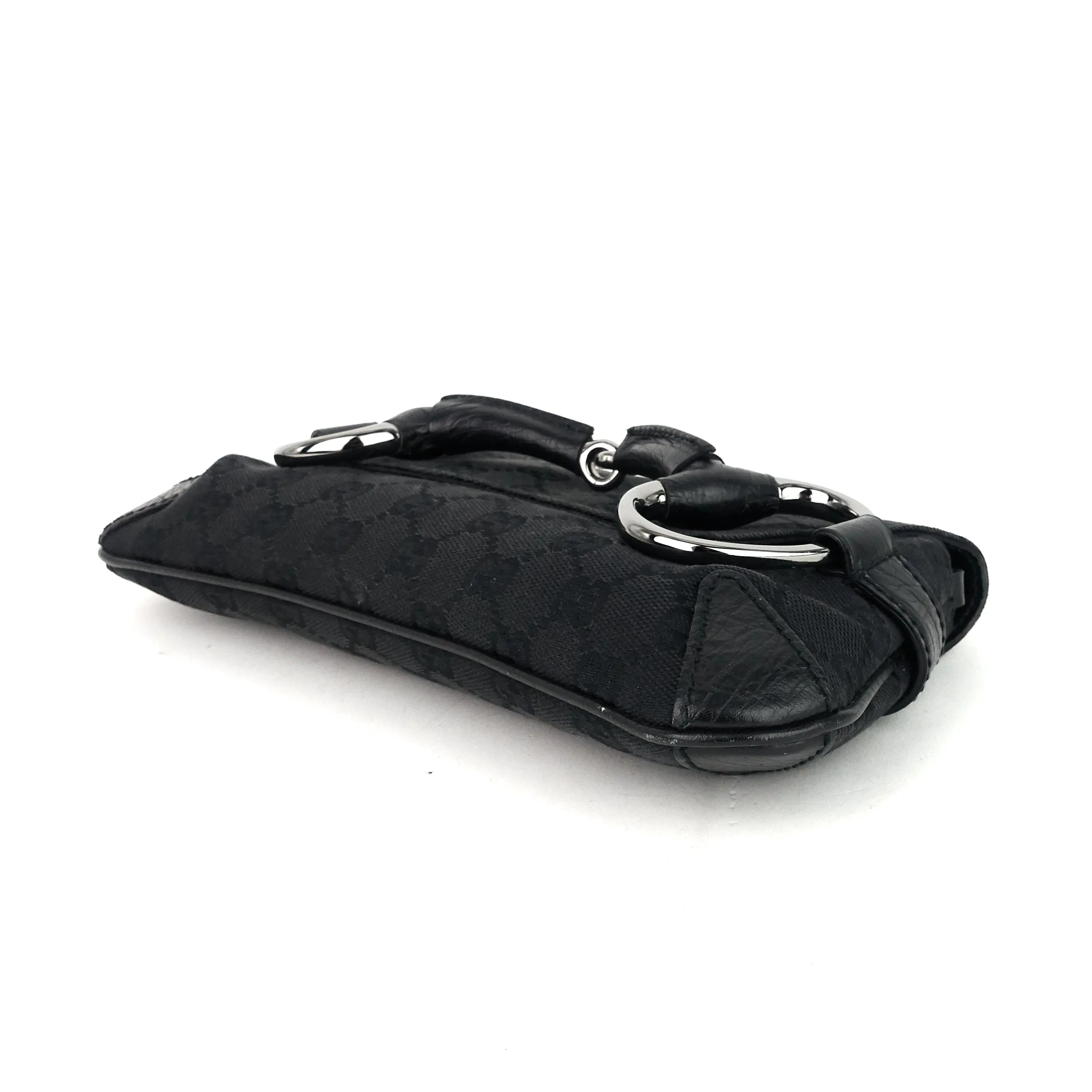 GG Canvas Horsebit Chain Clutch Bag