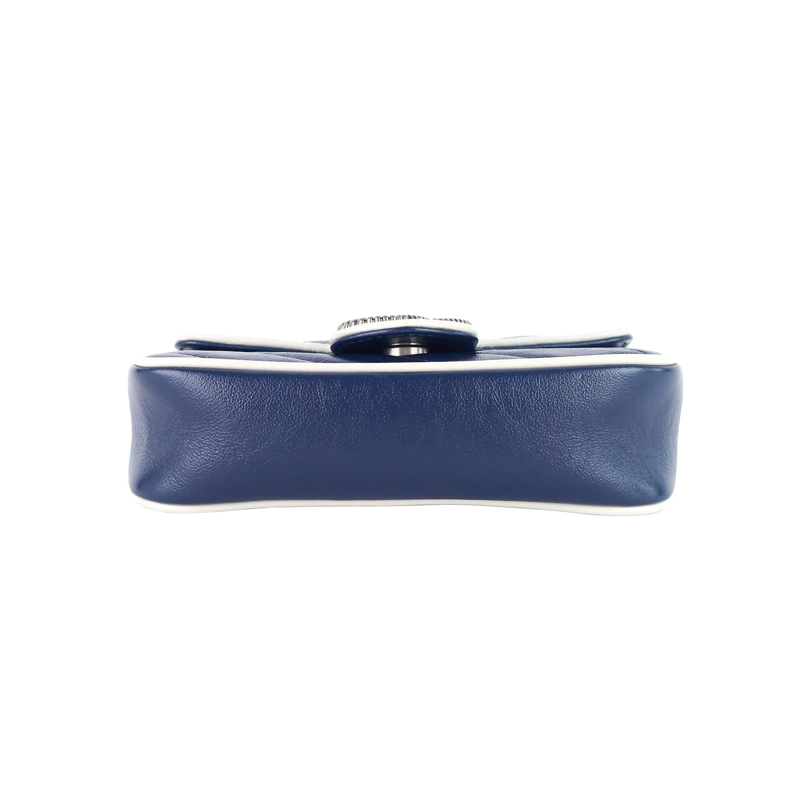 GG Marmont Diagonal Torchon Super Mini Leather Bag