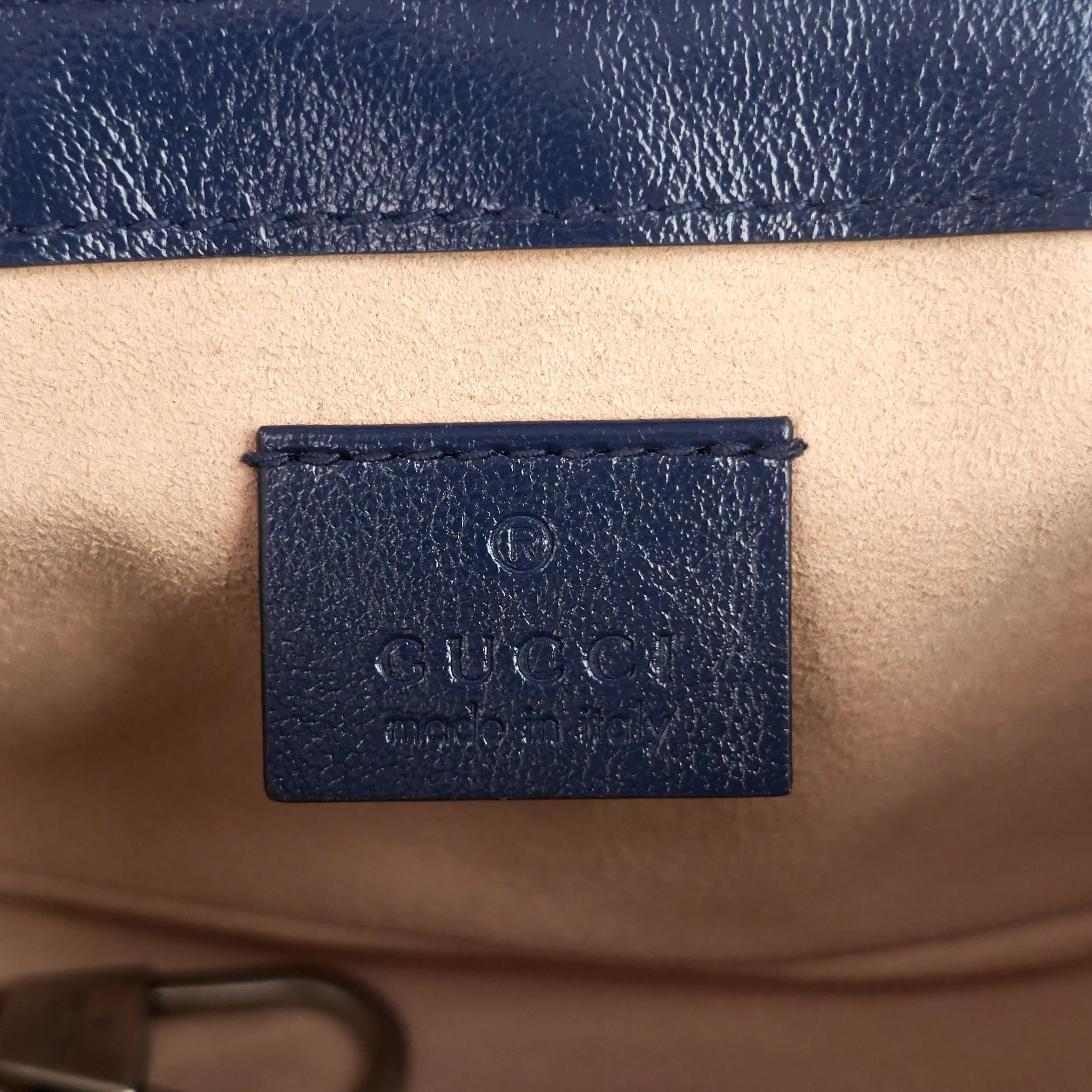 GG Marmont Diagonal Torchon Super Mini Leather Bag