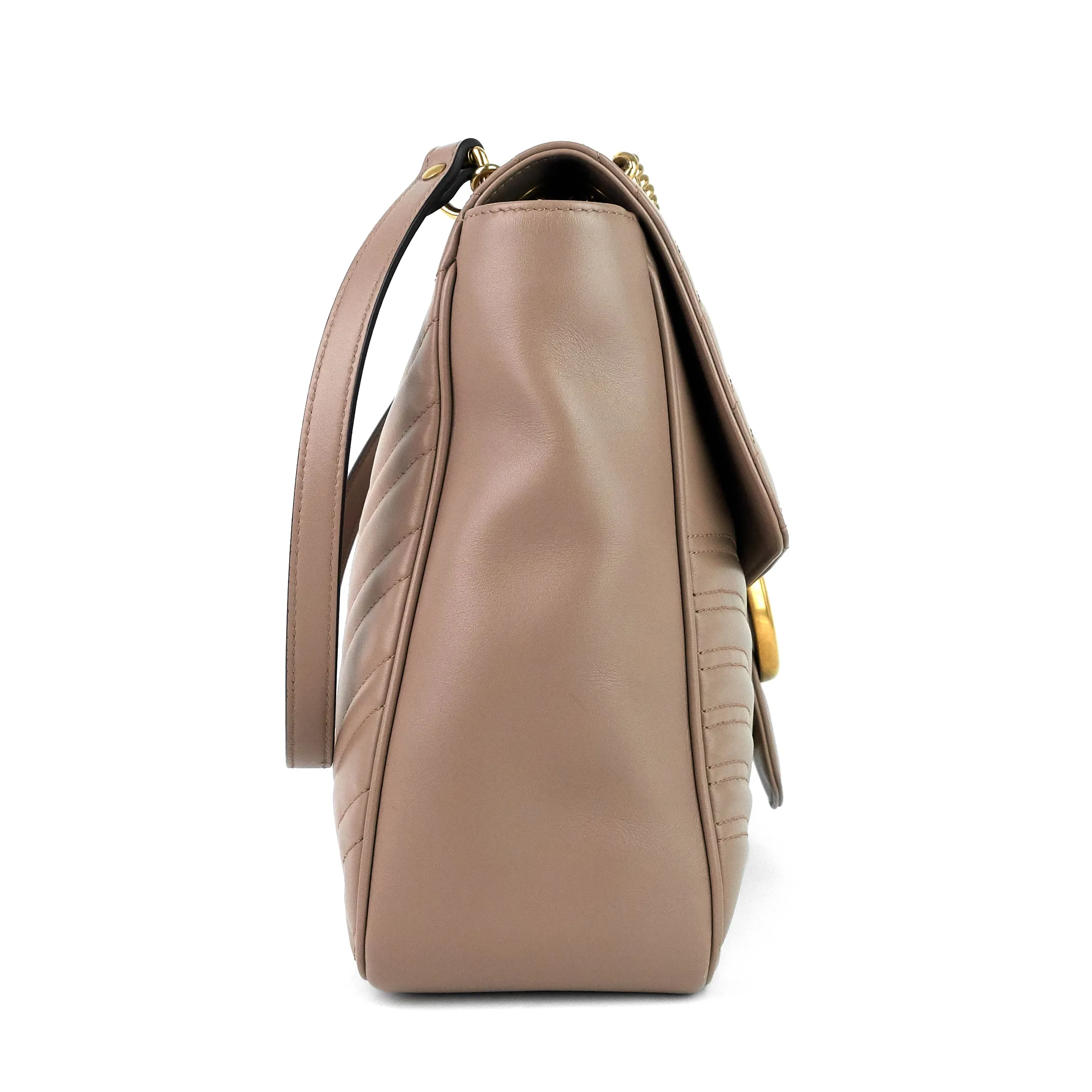 GG Marmont Large Chevron Leather Bag