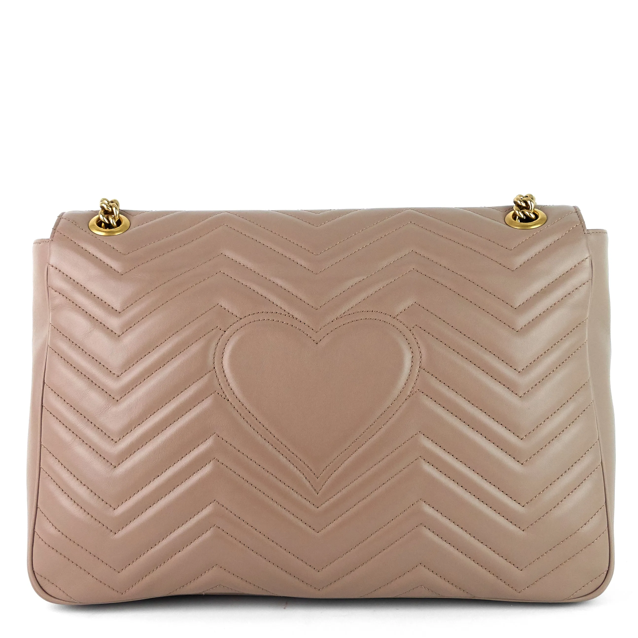 GG Marmont Large Chevron Leather Bag