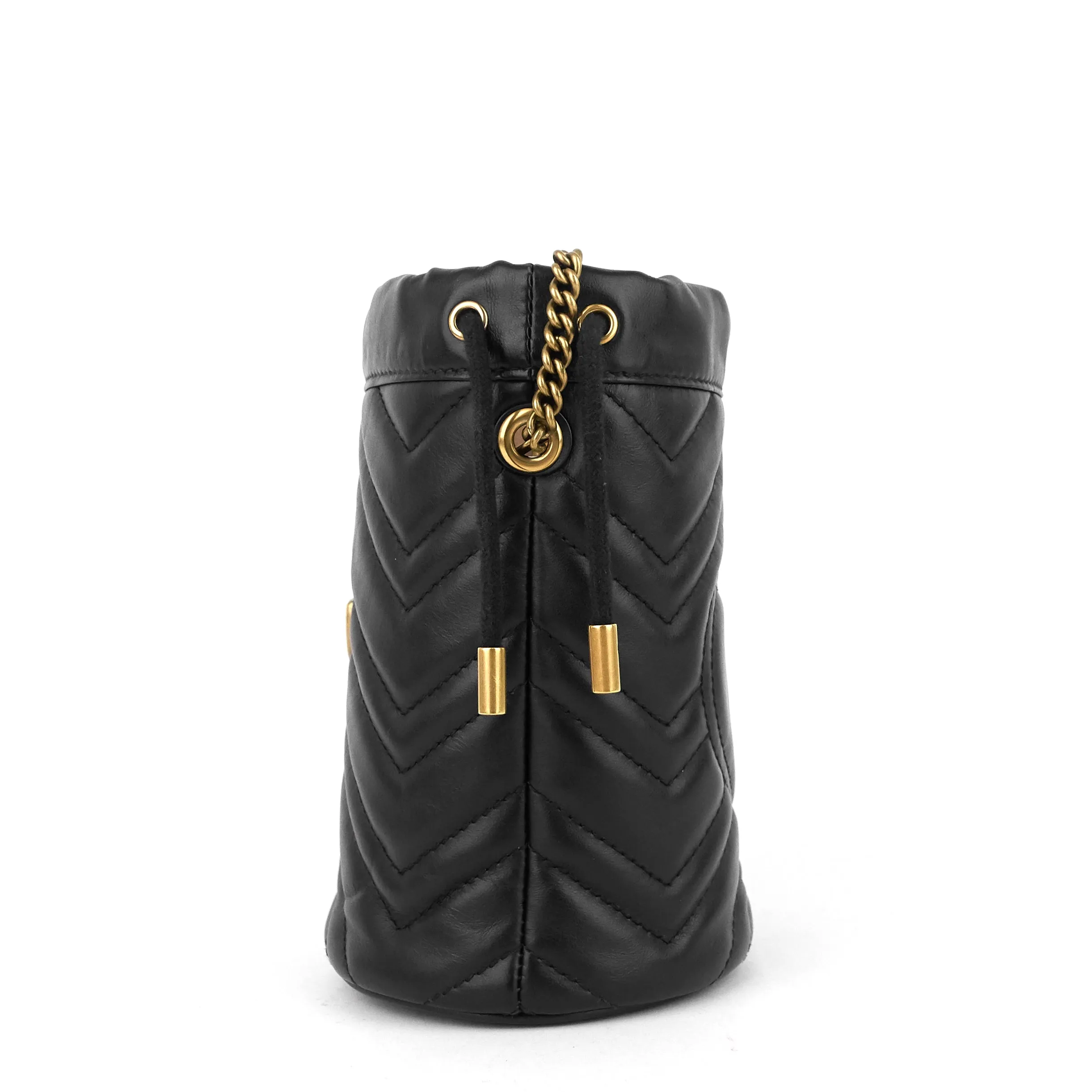 GG Marmont Leather Mini Bucket Bag