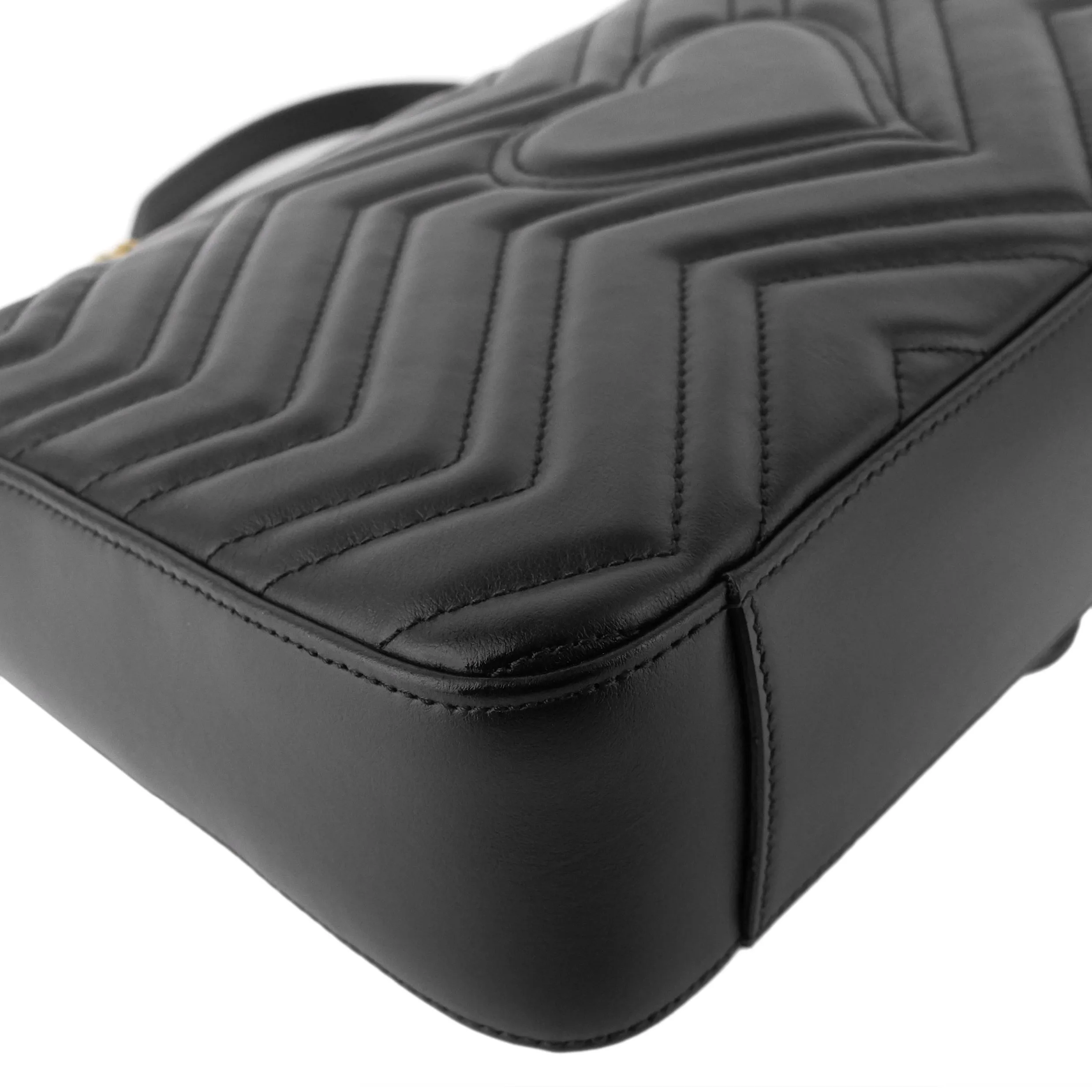 GG Marmont Medium Insects Matelass Leather Bag