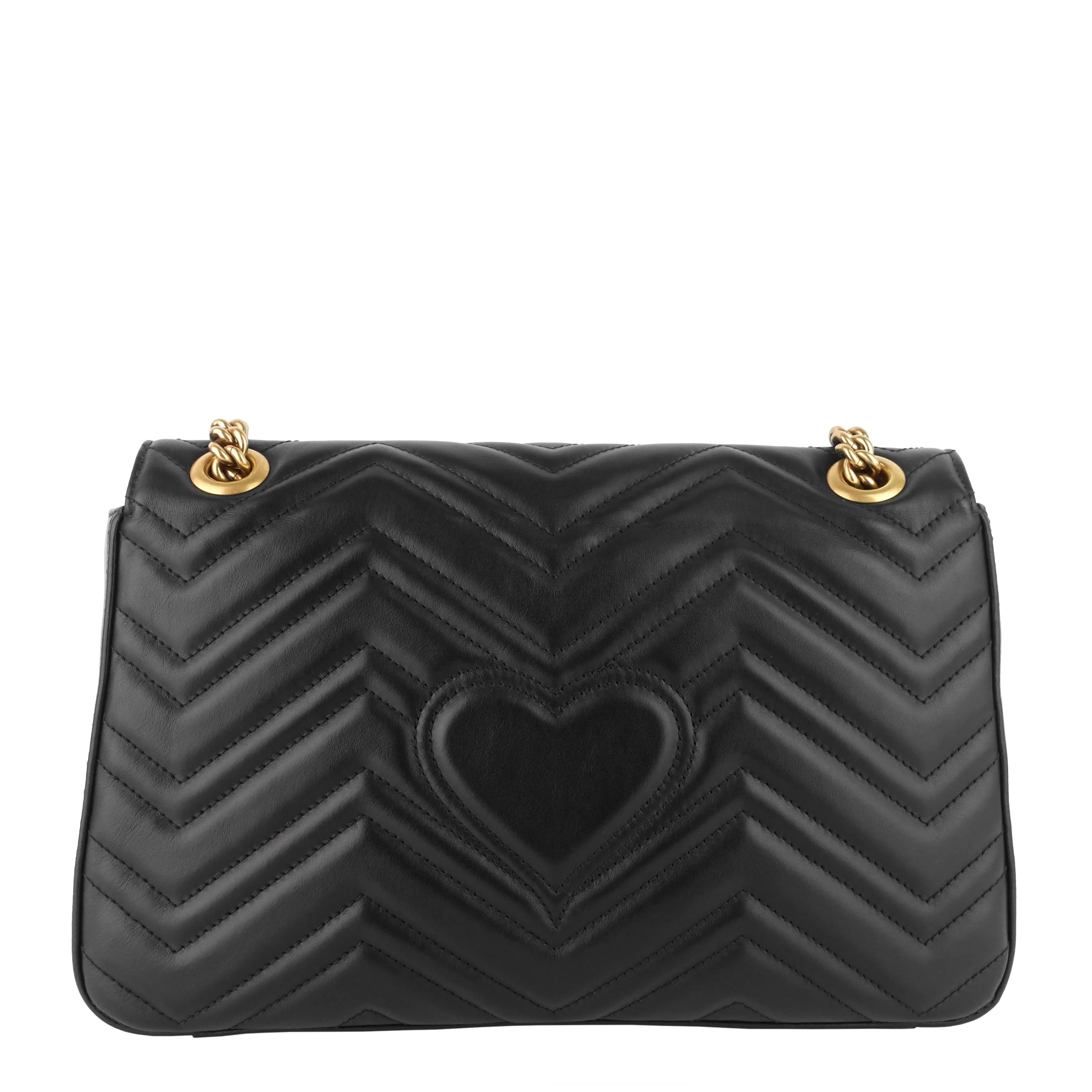 GG Marmont Medium Insects Matelass Leather Bag