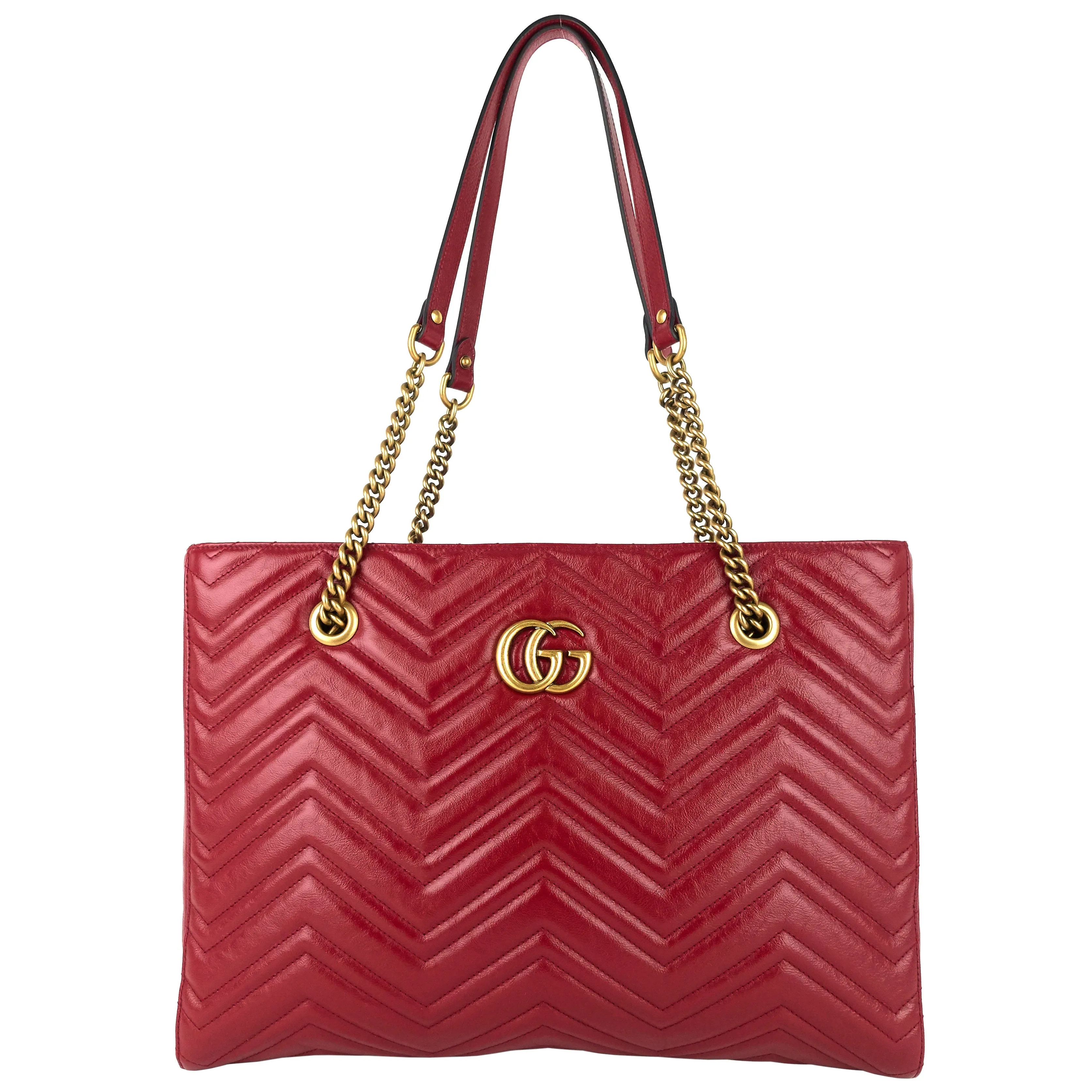 GG Marmont Medium Matelass Leather Tote Bag