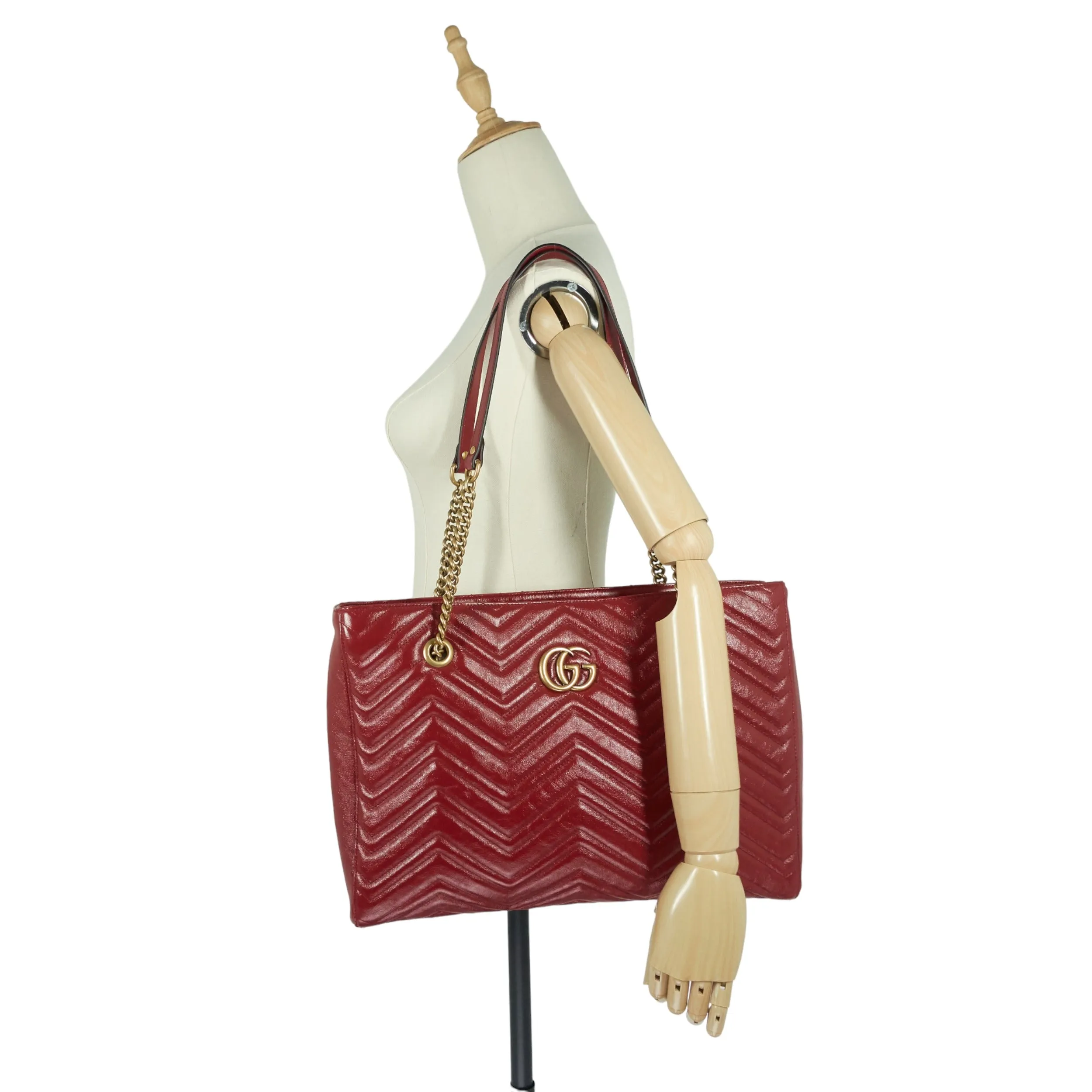 GG Marmont Medium Matelass Leather Tote Bag