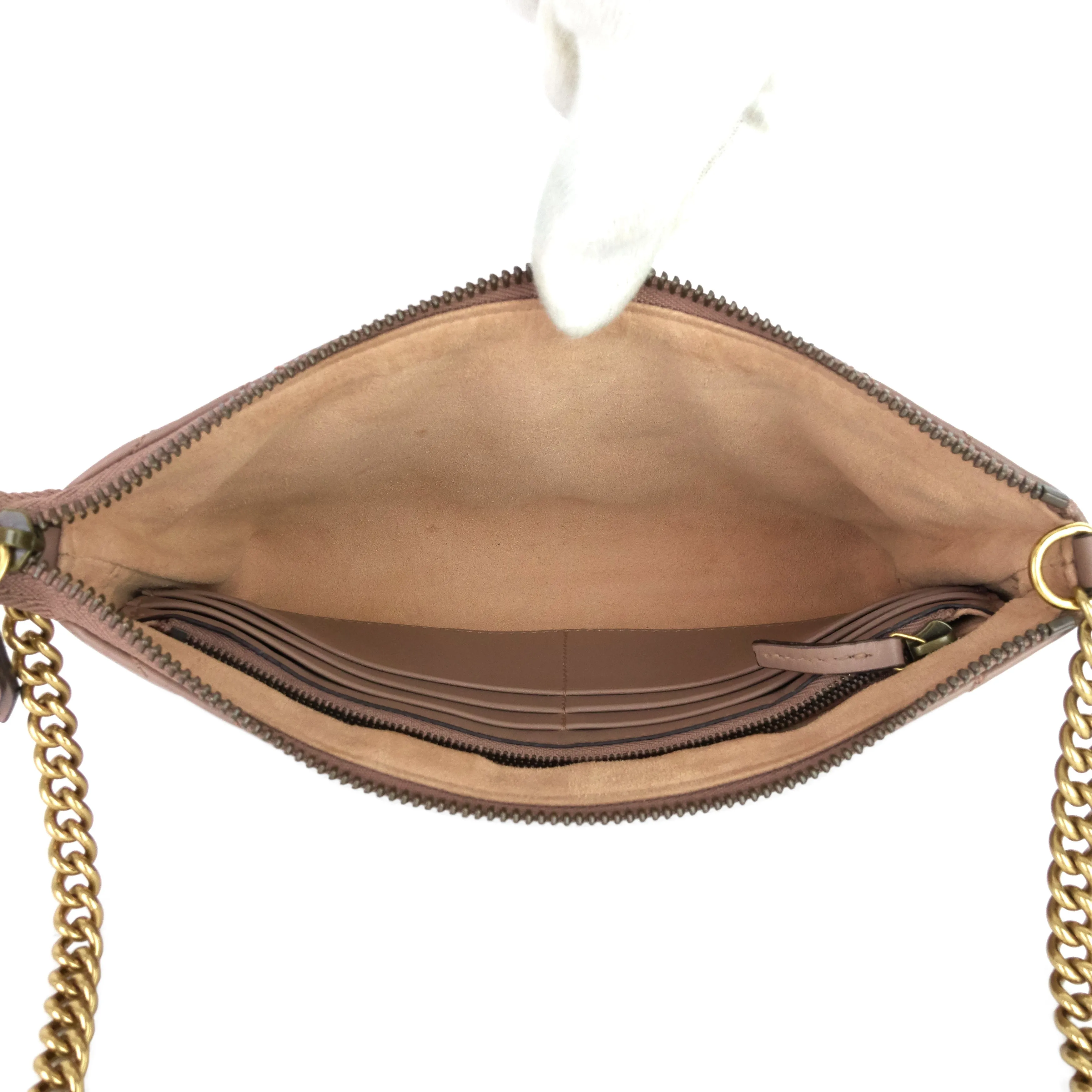 GG Marmont Mini Calfskin Leather Bag