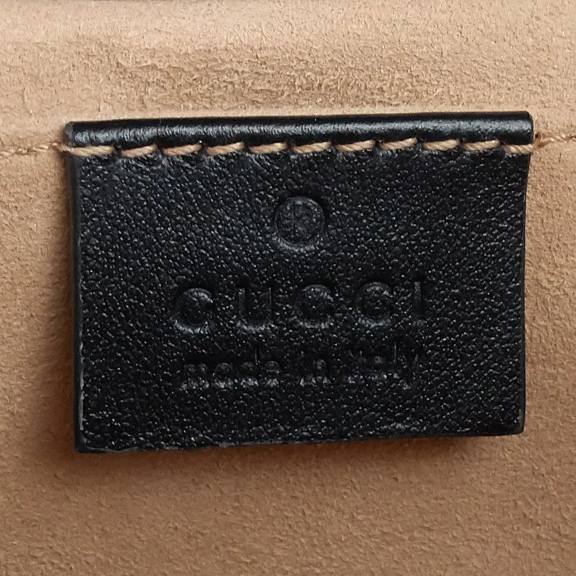 GG Marmont Mini Chevron Leather Bag