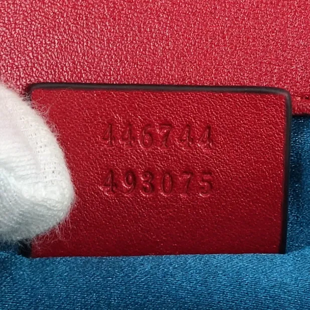 GG Marmont Mini Chevron Velvet Bag