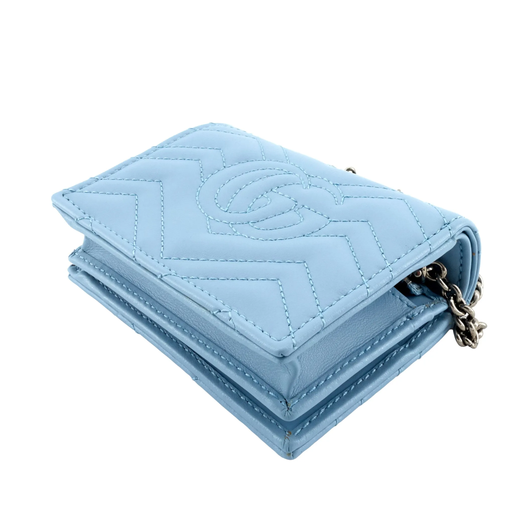GG Marmont Mini Matelasse Wallet on Chain