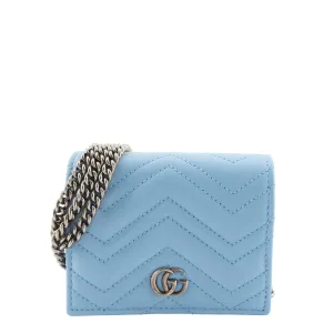 GG Marmont Mini Matelasse Wallet on Chain