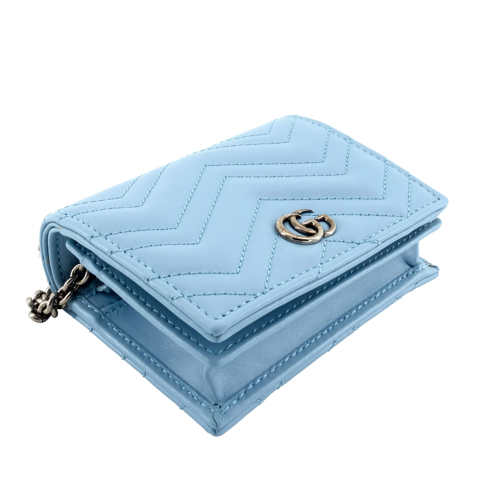 GG Marmont Mini Matelasse Wallet on Chain