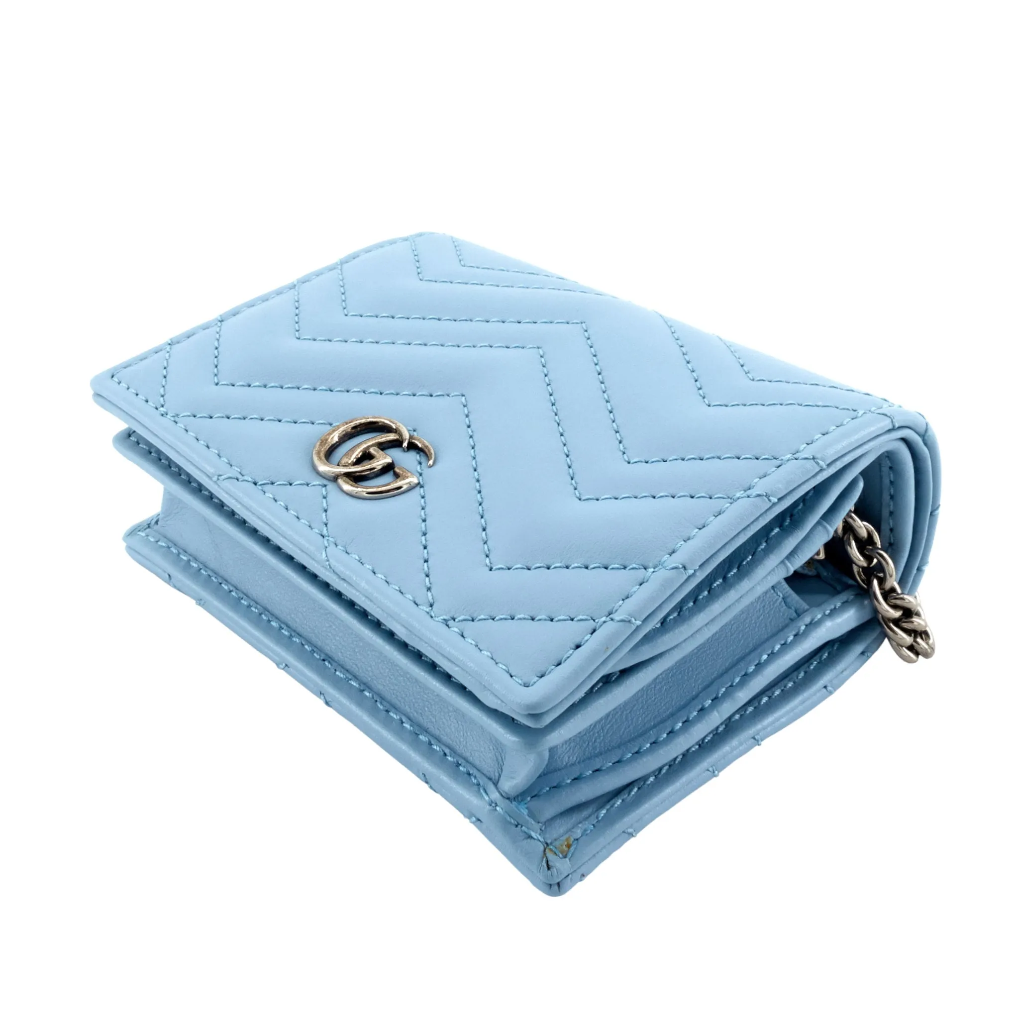 GG Marmont Mini Matelasse Wallet on Chain