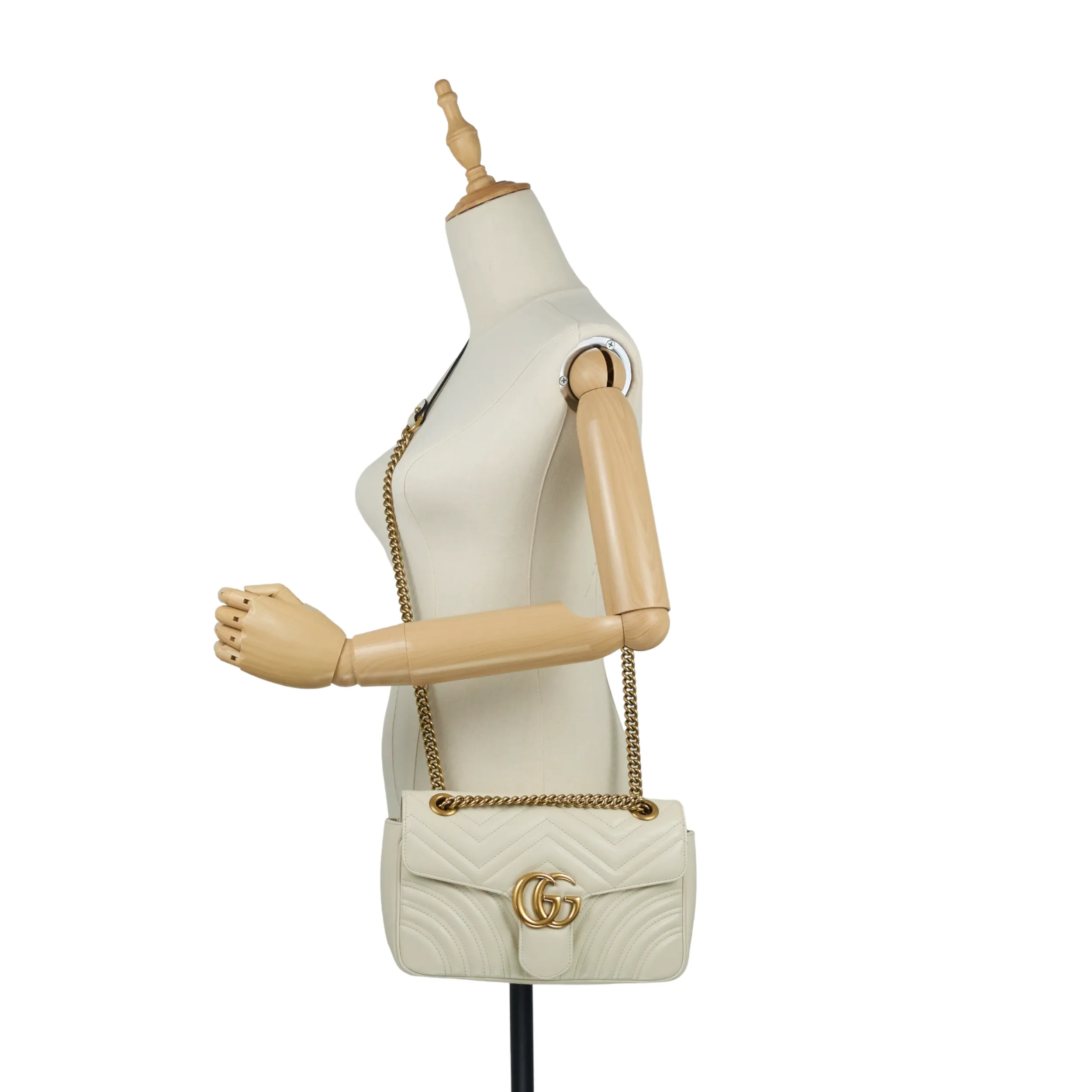GG Marmont Small Leather Flap Bag